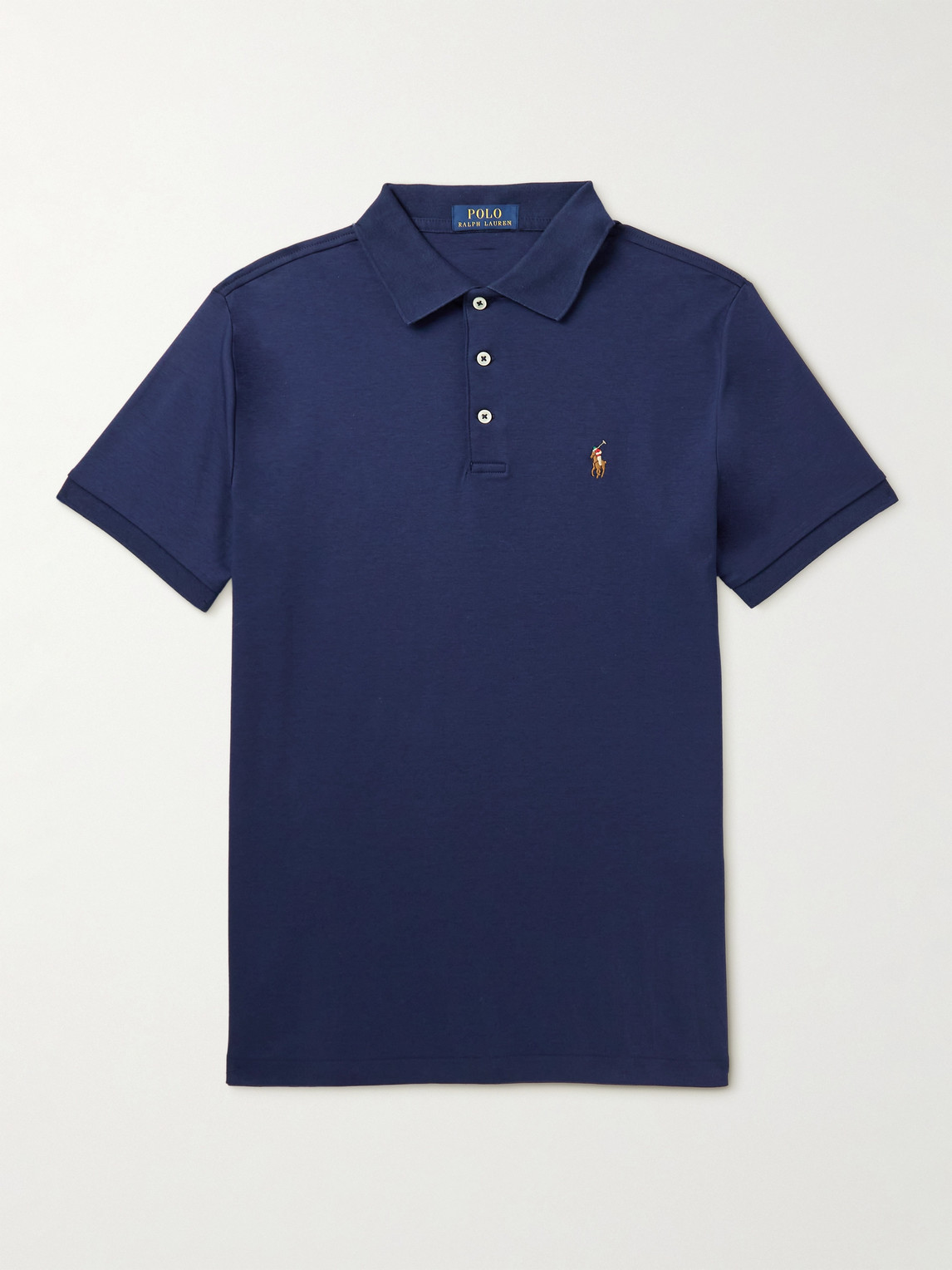 Logo-Embroidered Cotton-Jersey Polo Shirt