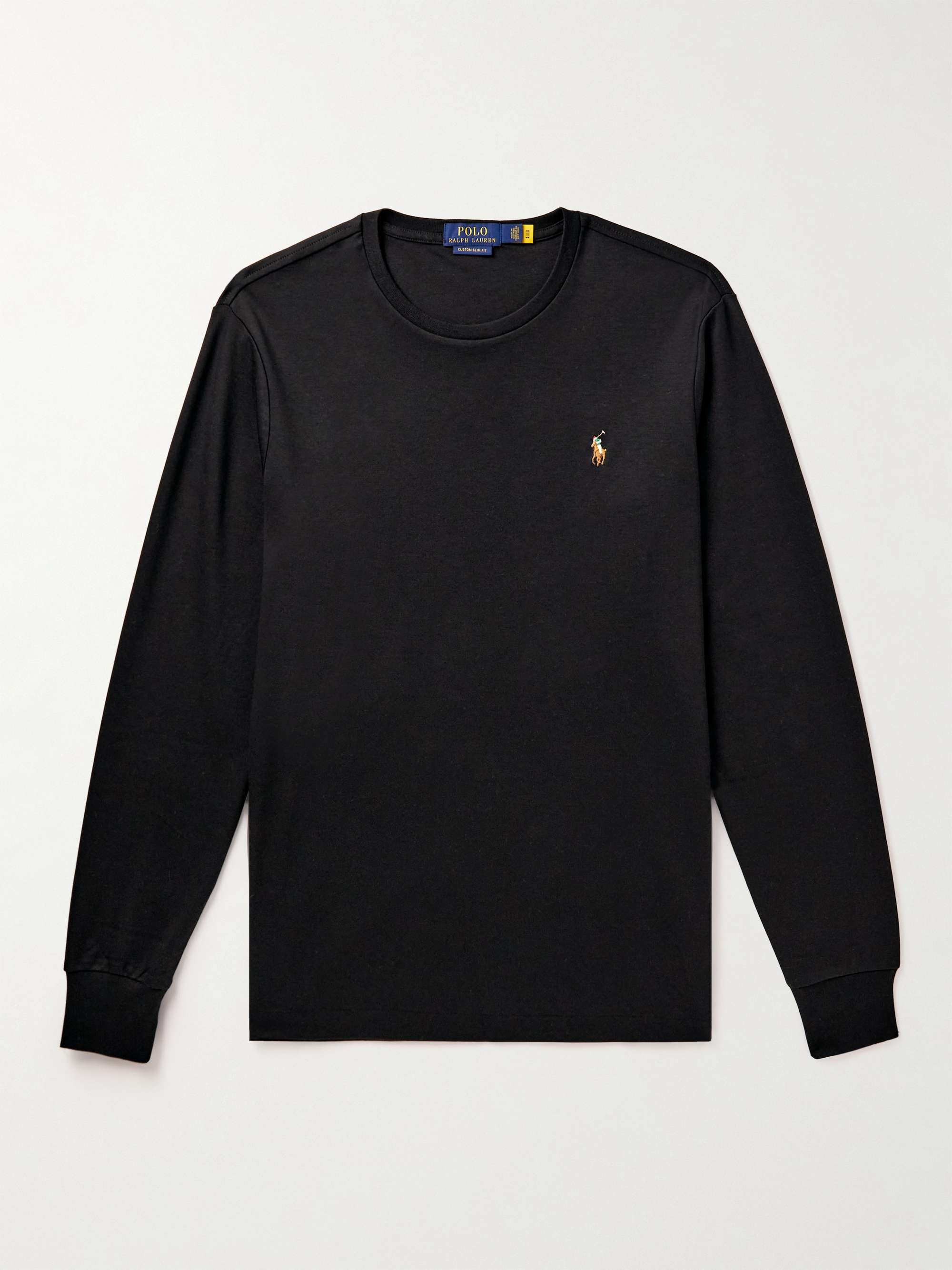POLO RALPH LAUREN Logo-Embroidered Cotton-Jersey T-Shirt for Men | MR ...