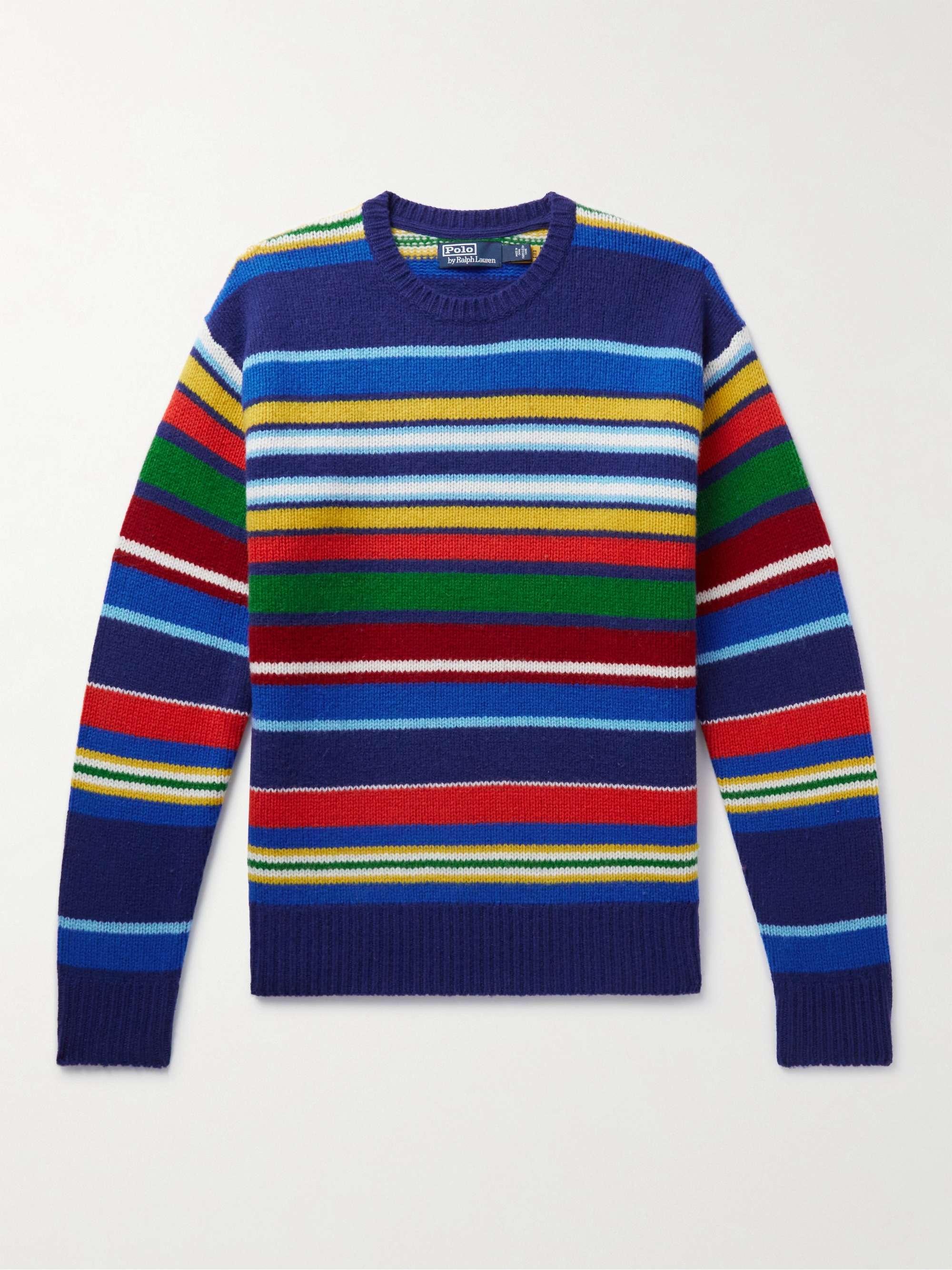 POLO RALPH LAUREN Striped Wool Sweater for Men | MR PORTER