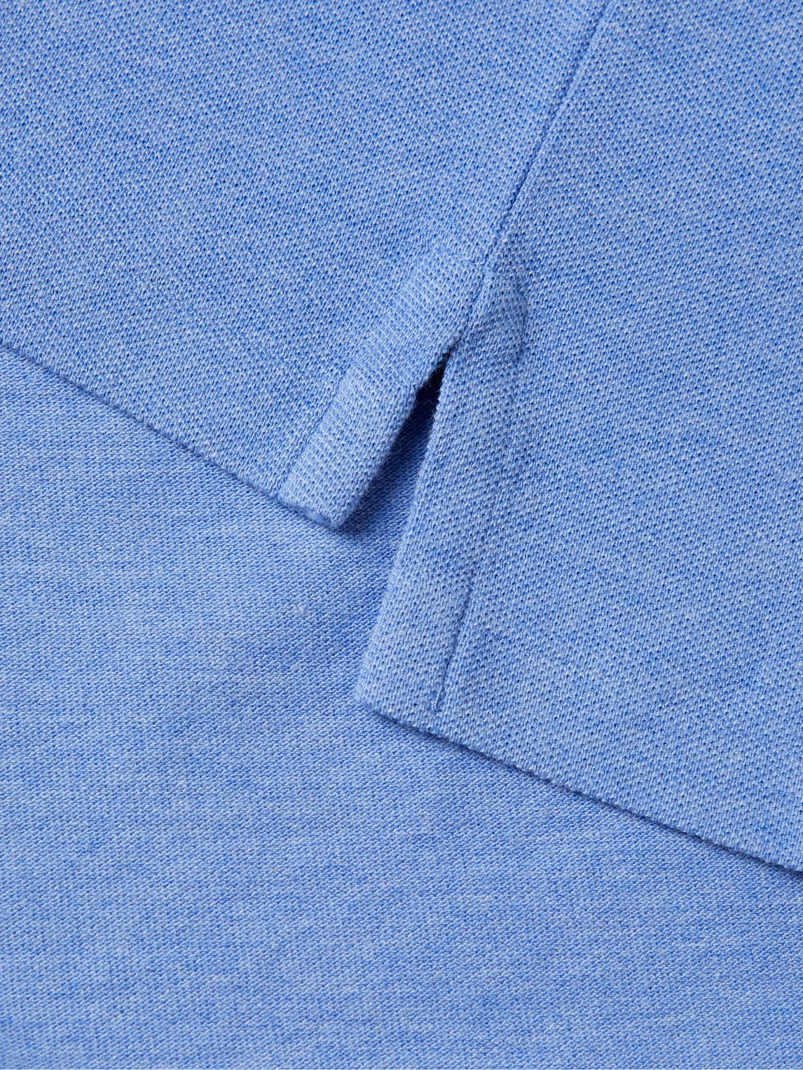 Polo Ralph Lauren Slim-fit Logo-embroidered Cotton-piqué Polo Shirt In Blue