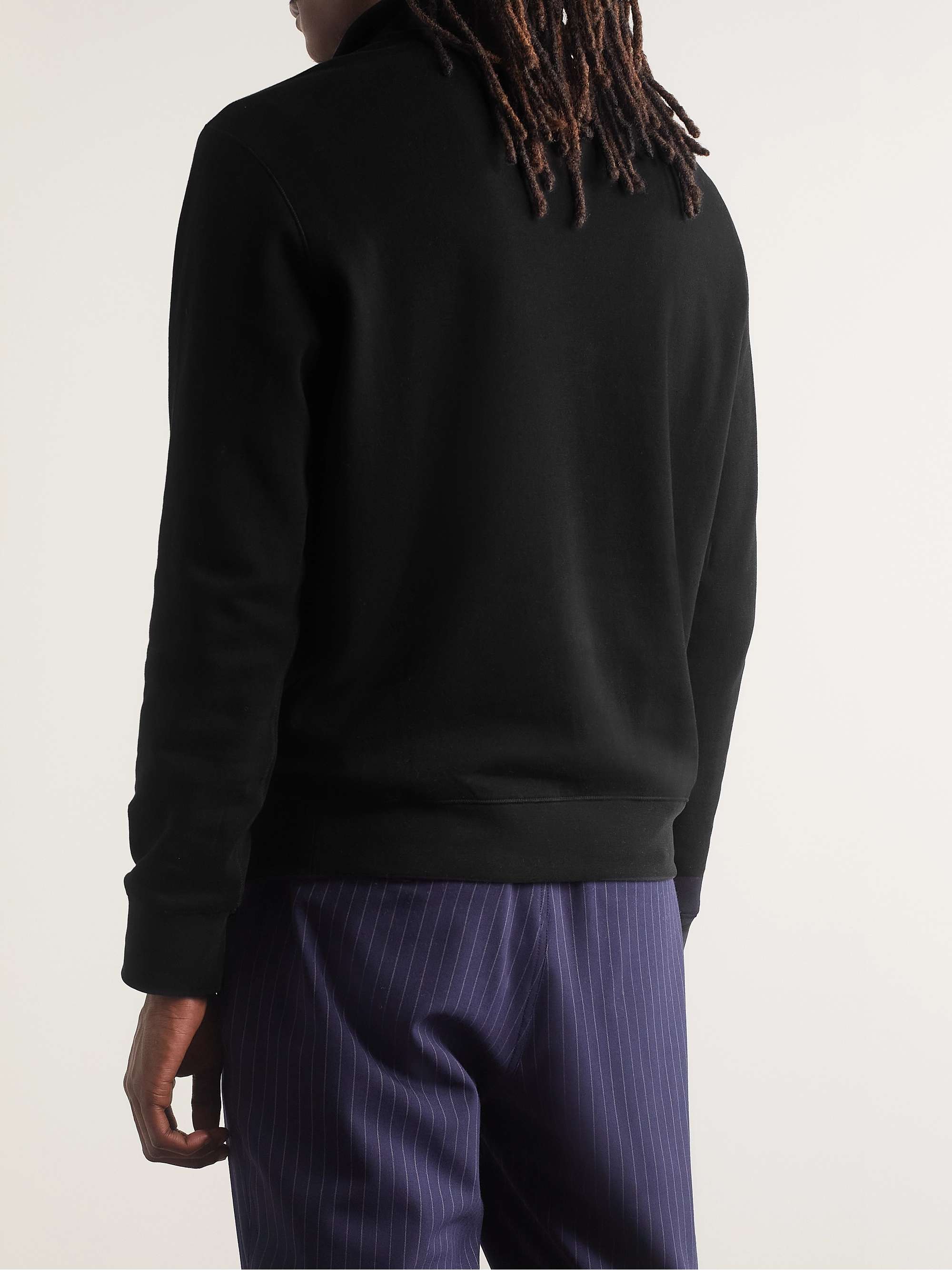 POLO RALPH LAUREN Cotton-Blend Jersey Half-Zip Sweatshirt