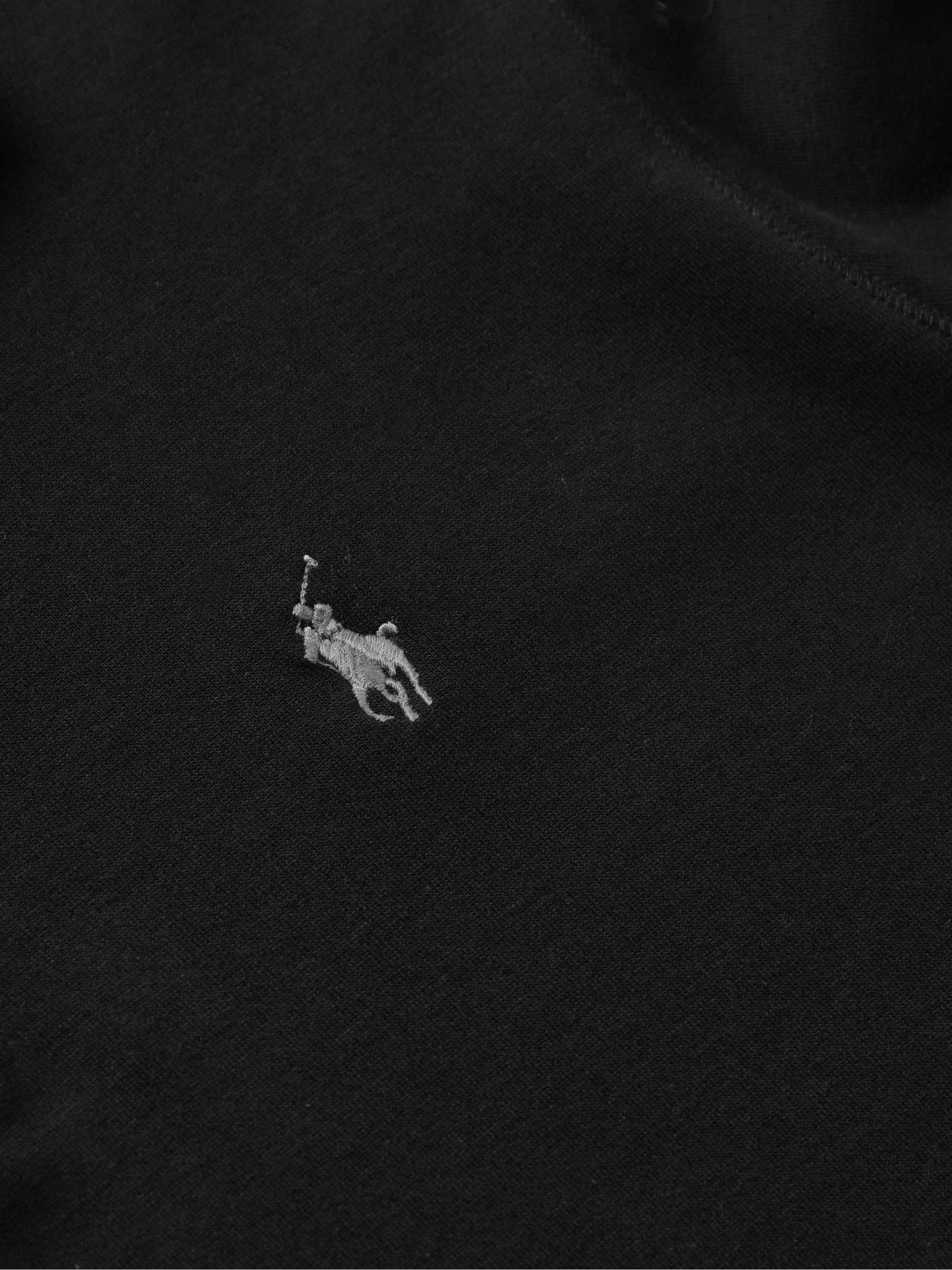 POLO RALPH LAUREN Cotton-Blend Jersey Half-Zip Sweatshirt