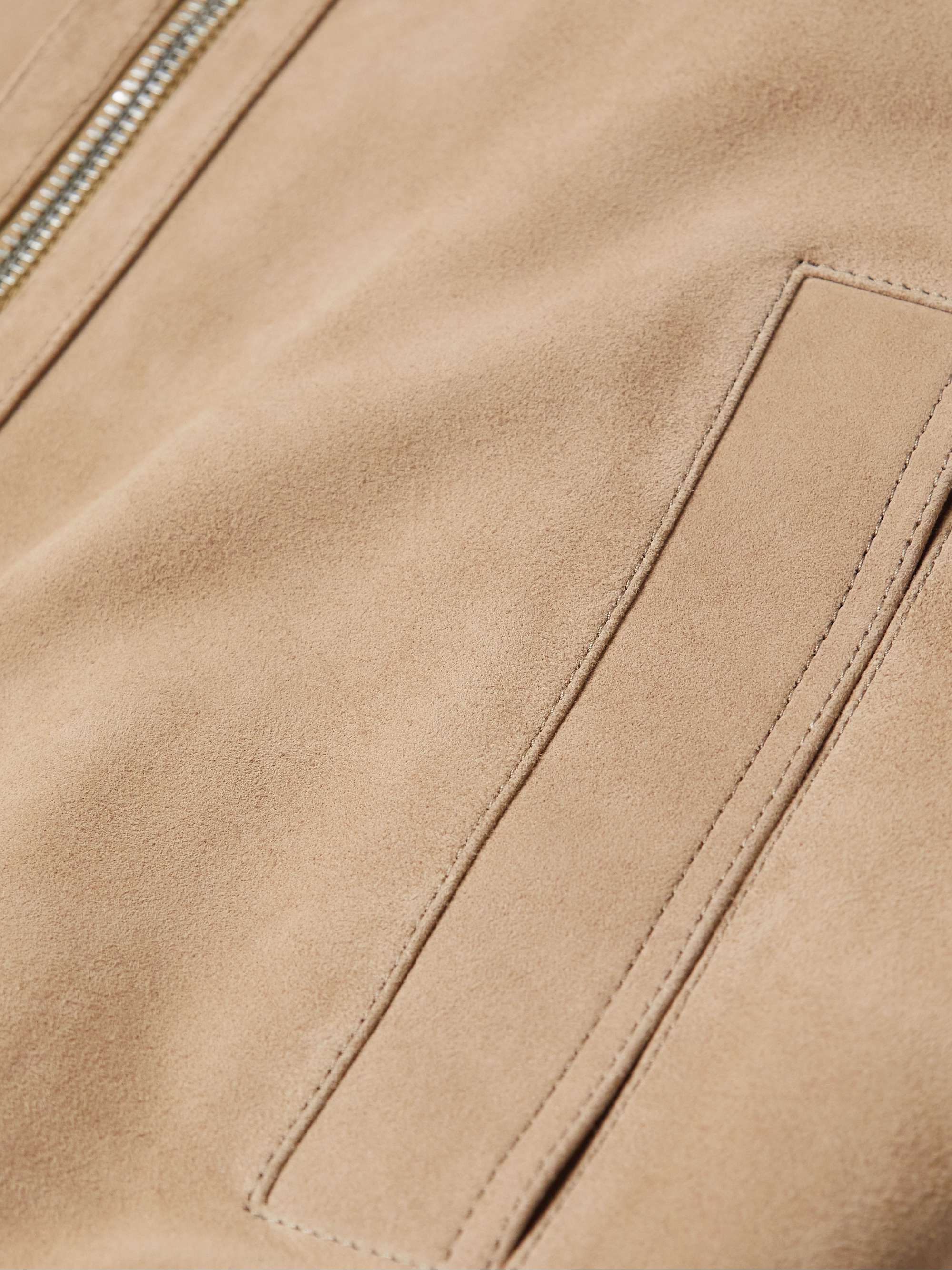 MR P. Suede Bomber Jacket