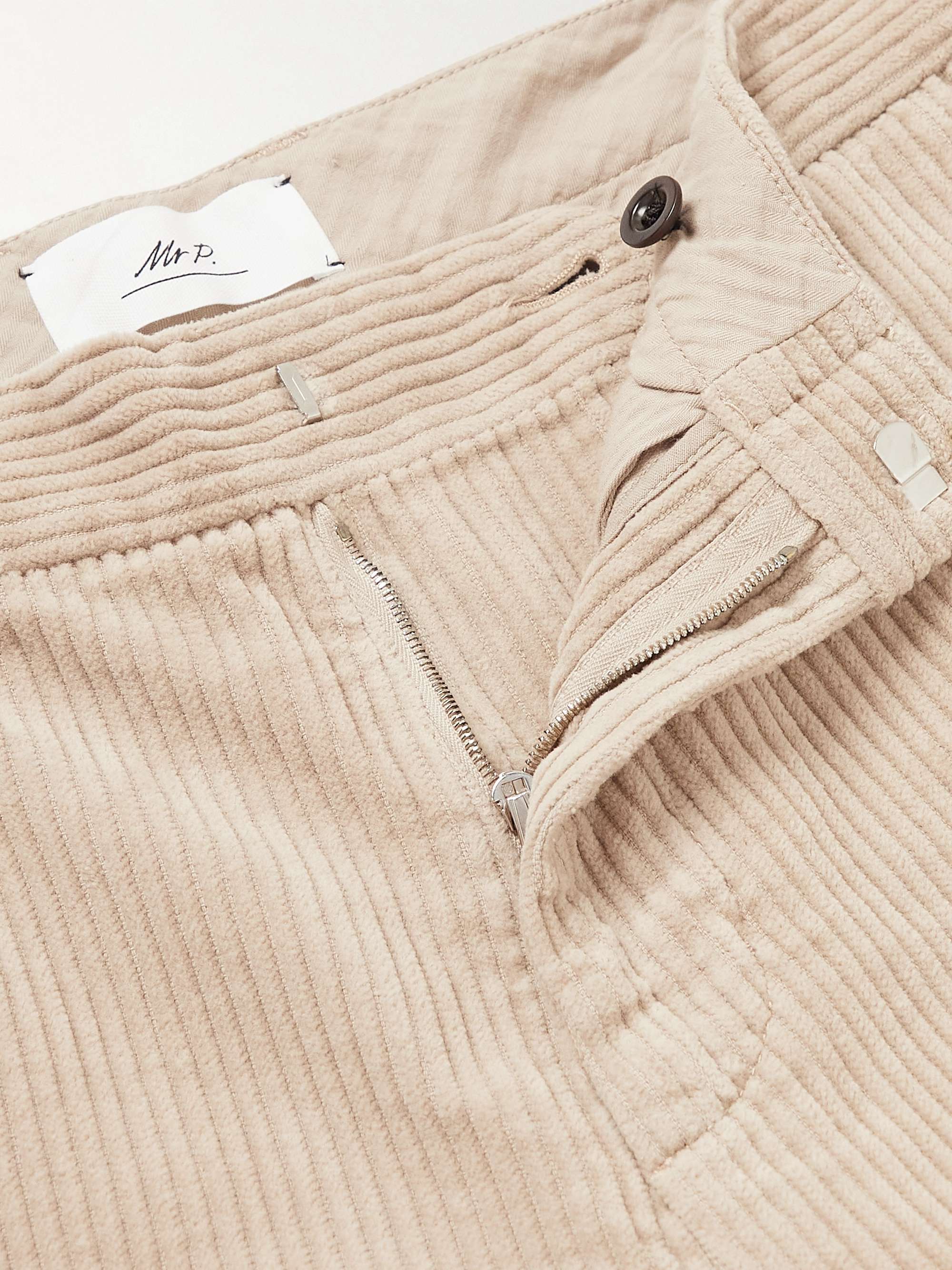 MR P. Straight-Leg Garment-Dyed Cotton-Corduroy Trousers