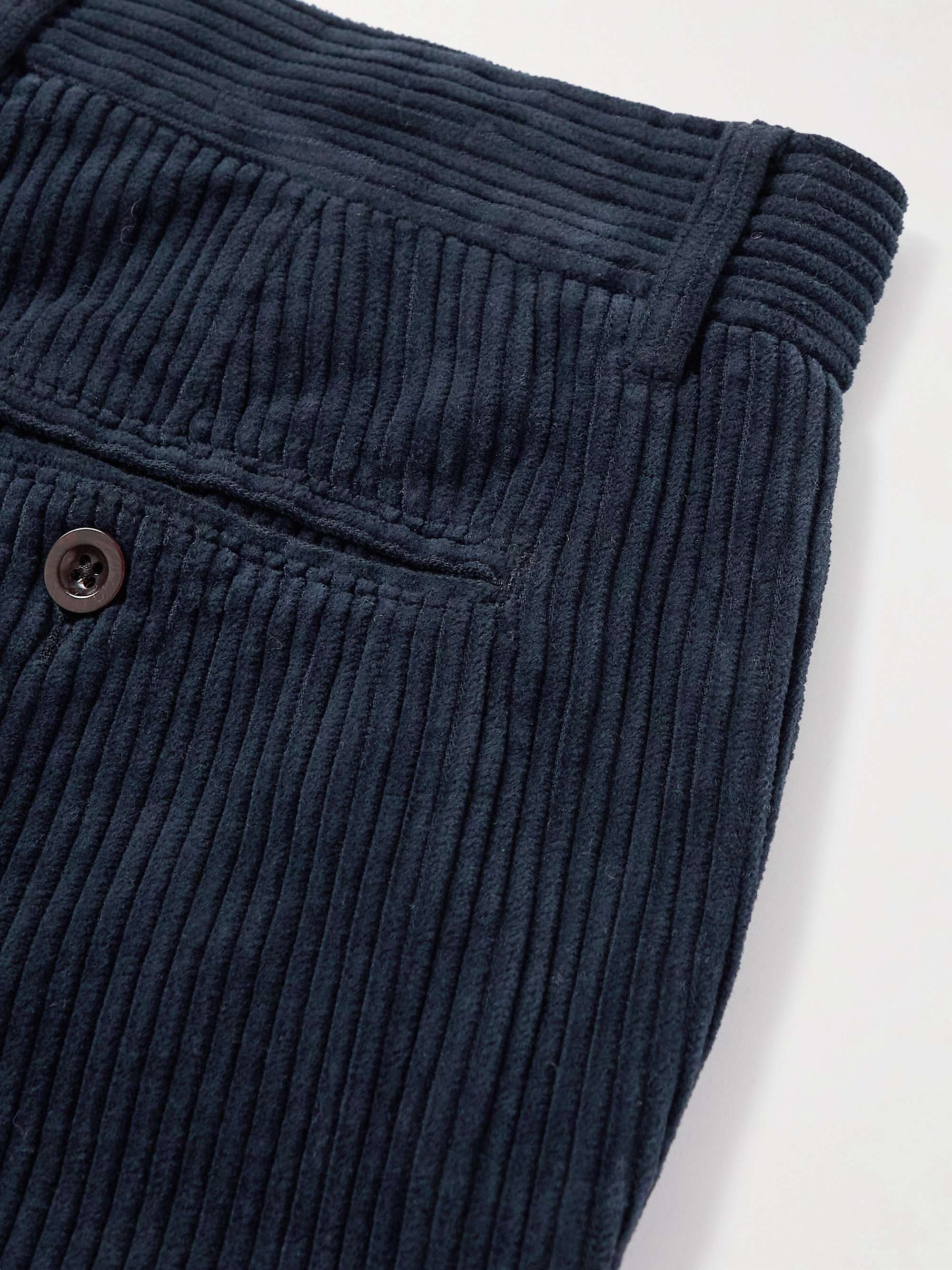 MR P. Straight-Leg Garment-Dyed Cotton-Corduroy Trousers