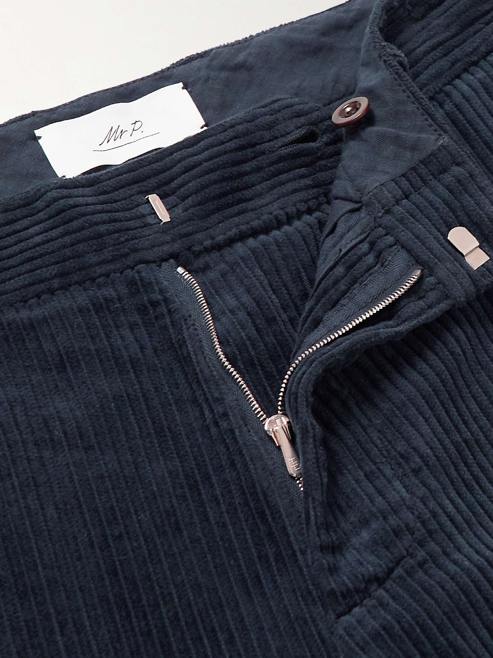 MR P. Straight-Leg Garment-Dyed Cotton-Corduroy Trousers