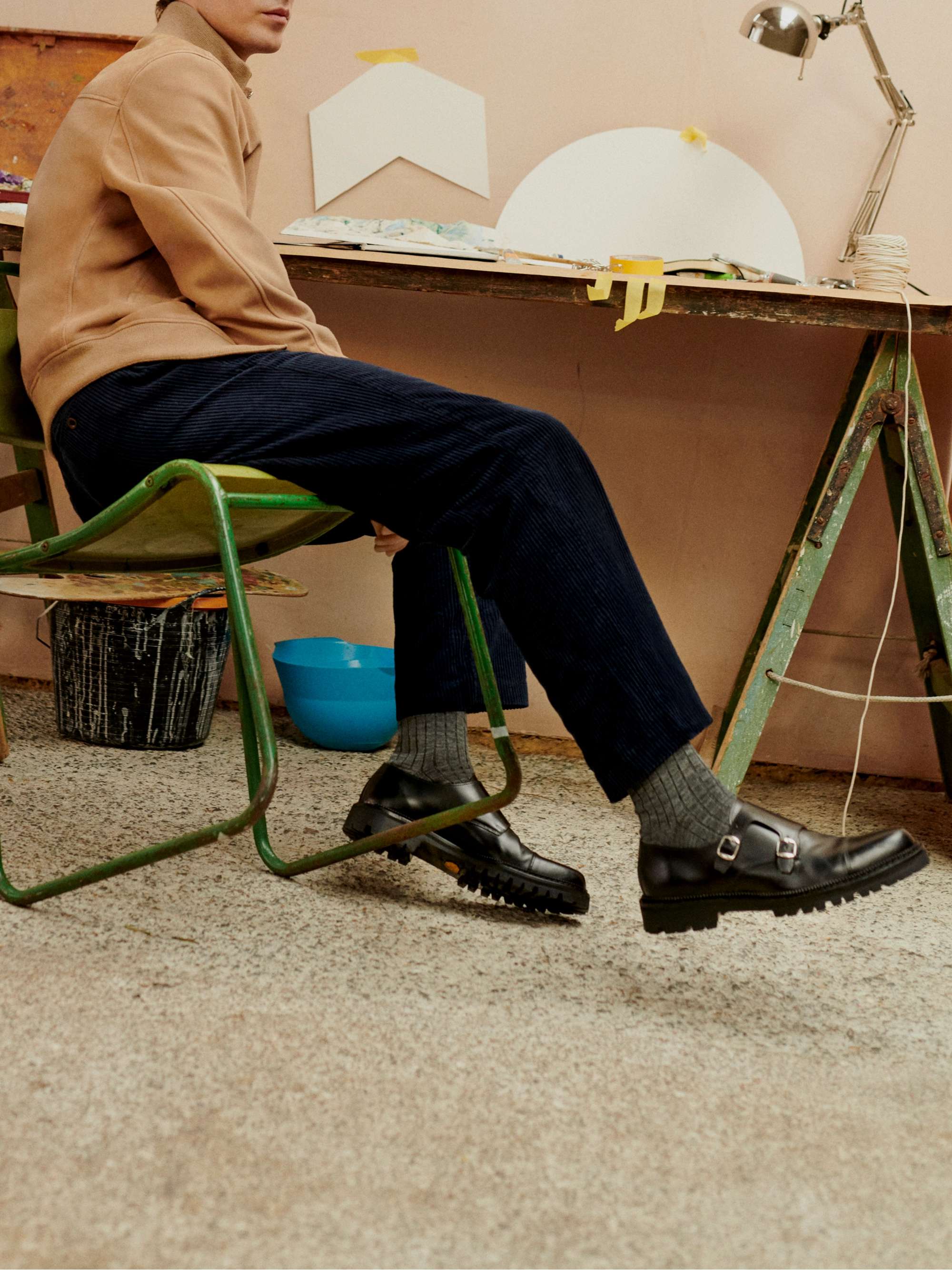 MR P. Straight-Leg Garment-Dyed Cotton-Corduroy Trousers