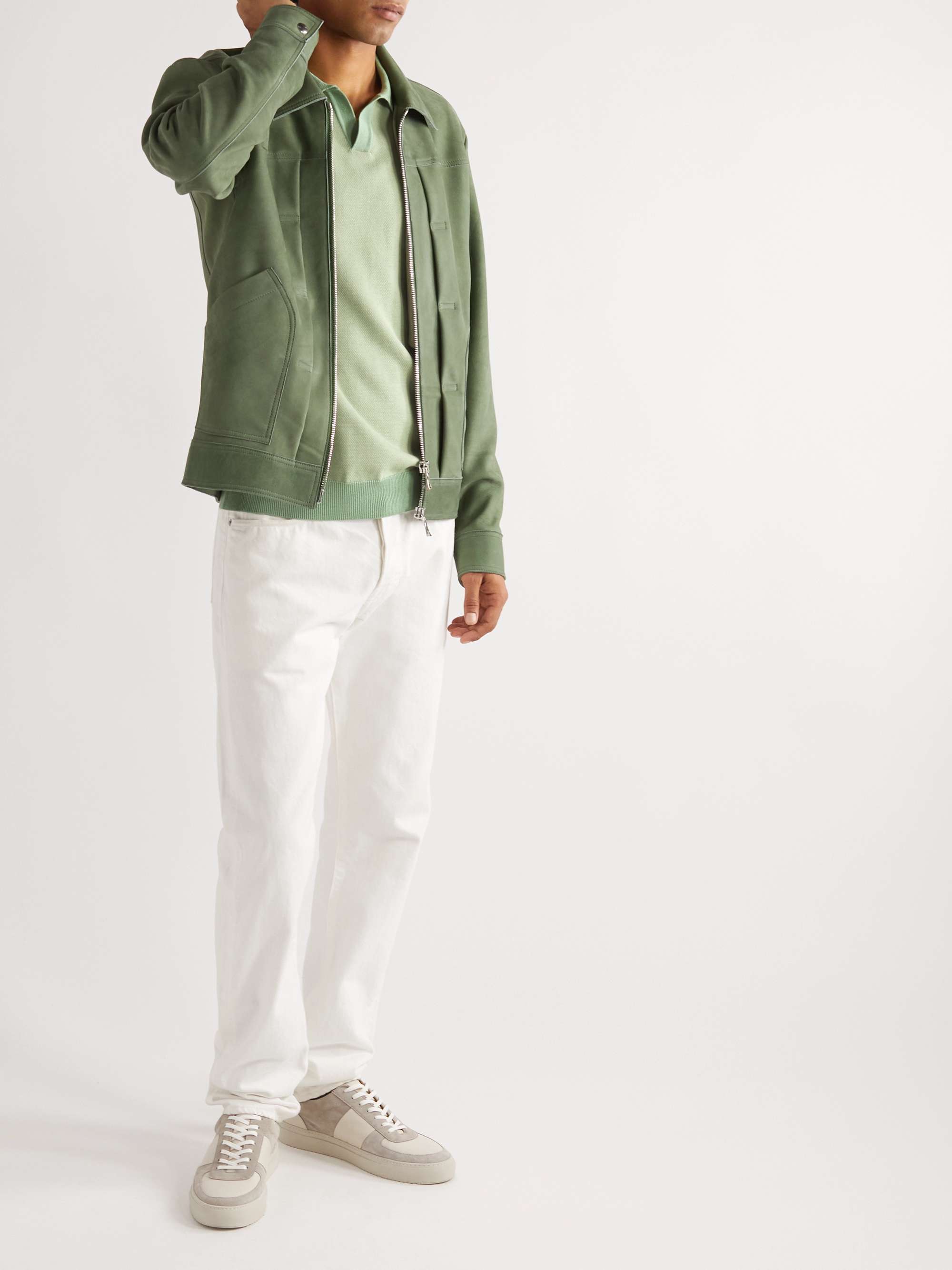 MR P. Honeycomb-Knit Cotton Polo Shirt