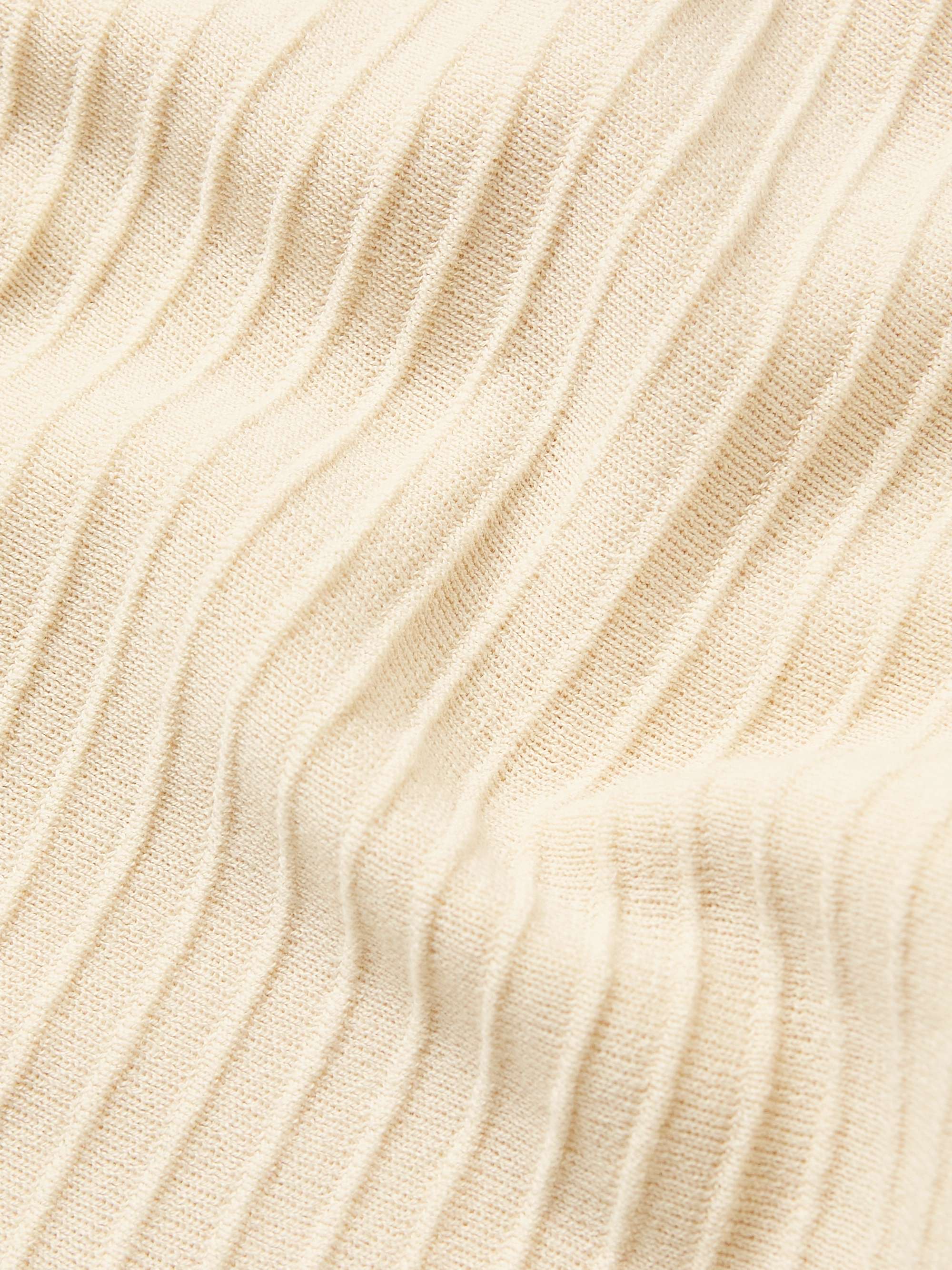 MR P. Ribbed Cotton-Jersey Polo Shirt