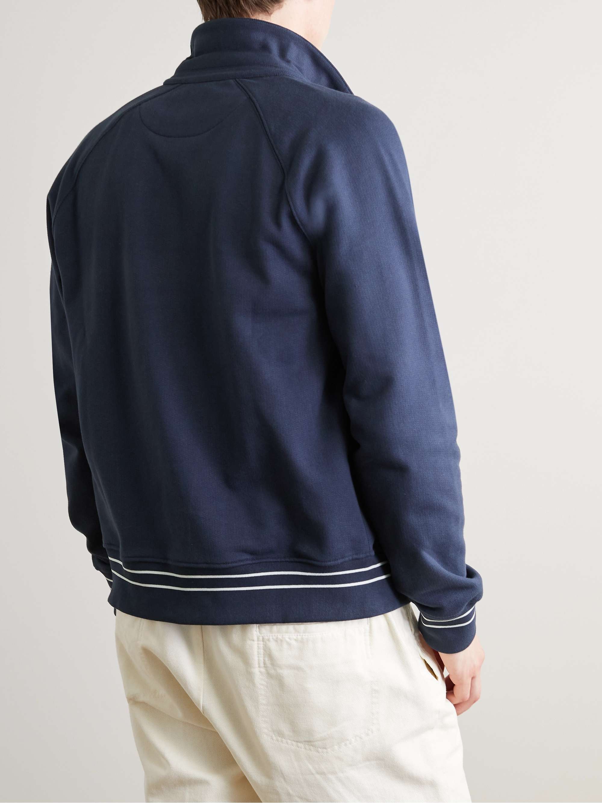 MR P. Organic Cotton-Jersey Bomber Jacket