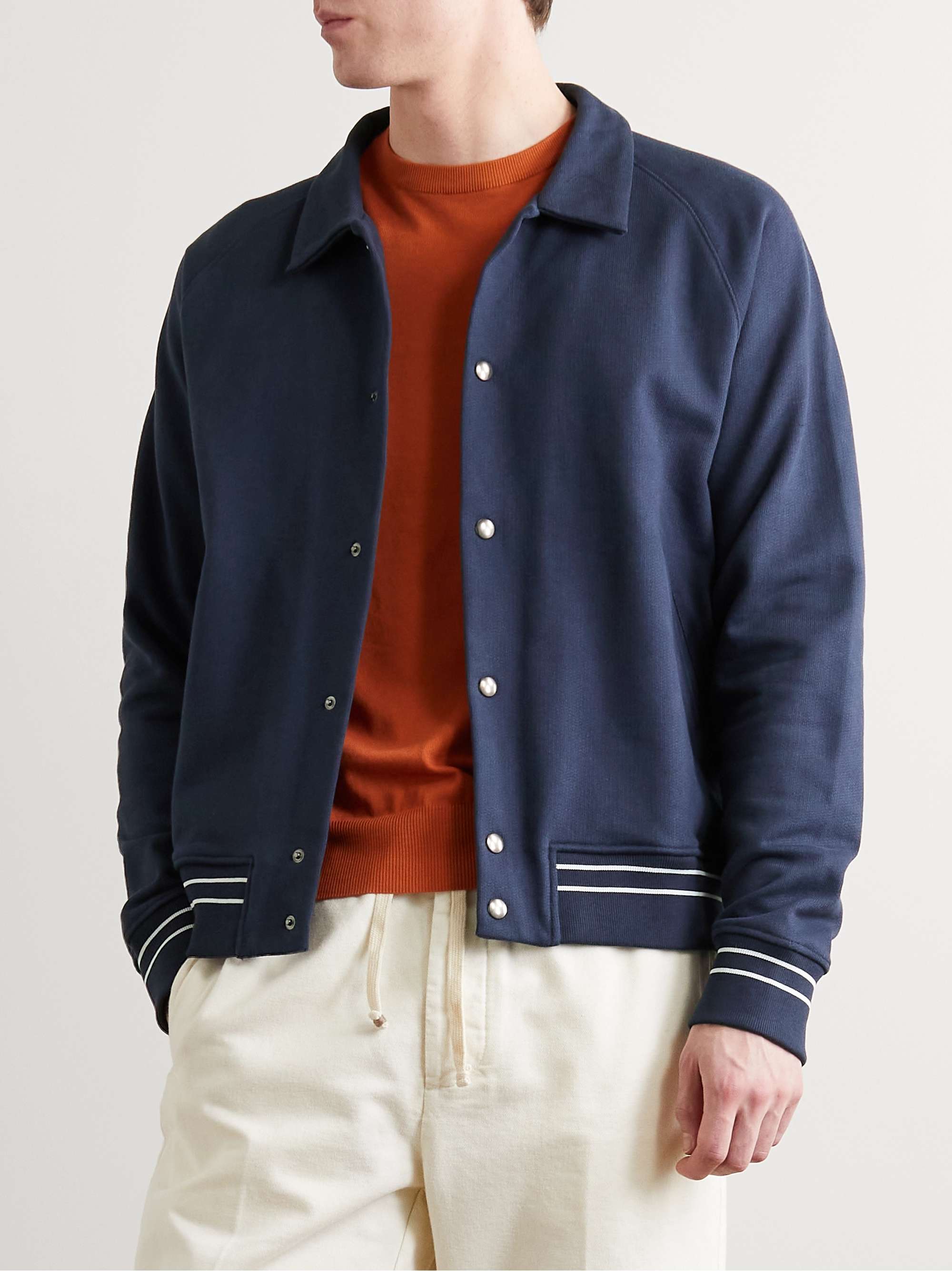 Organic Cotton-Jersey Bomber Jacket