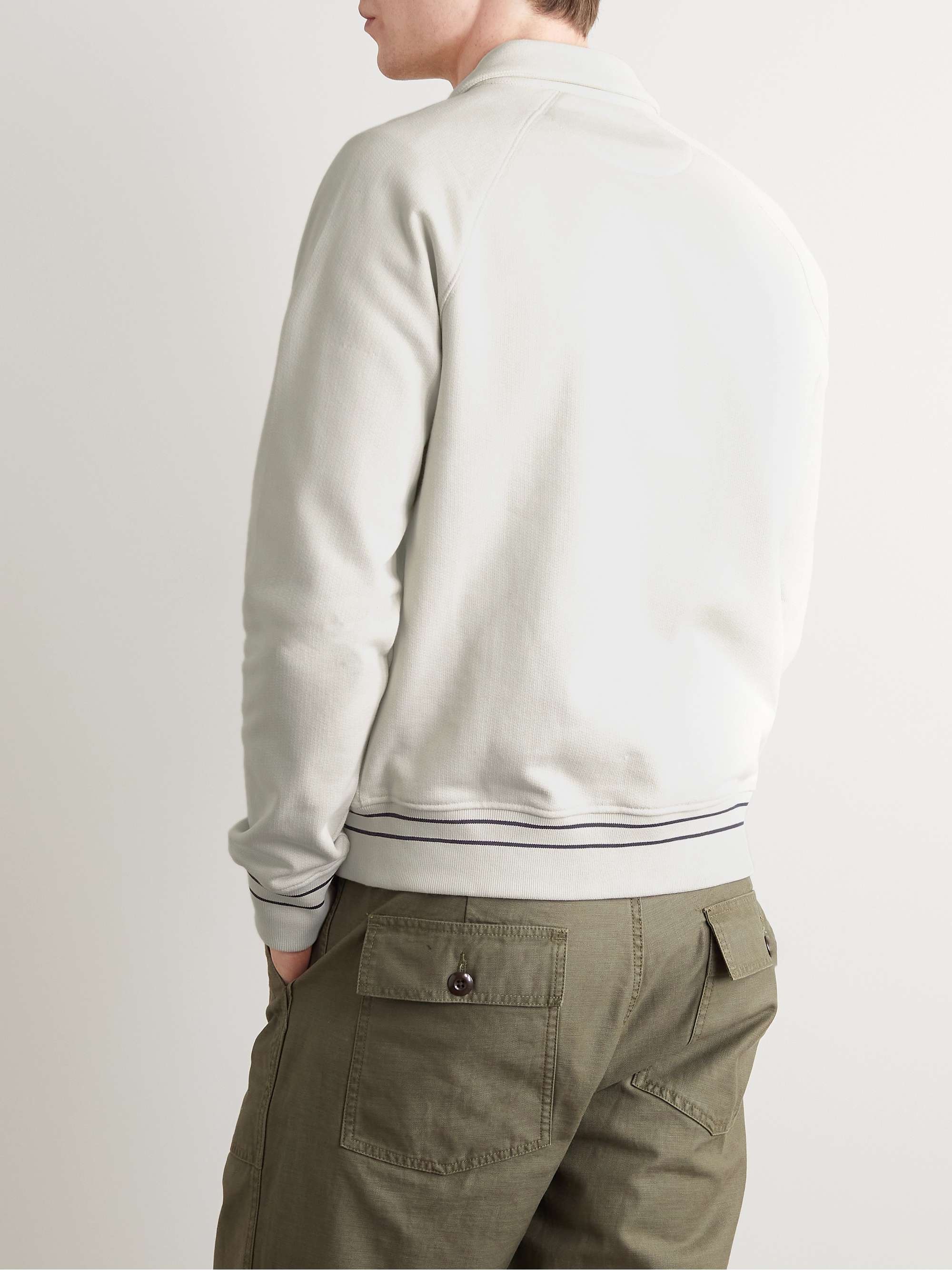 MR P. Organic Cotton-Jersey Bomber Jacket