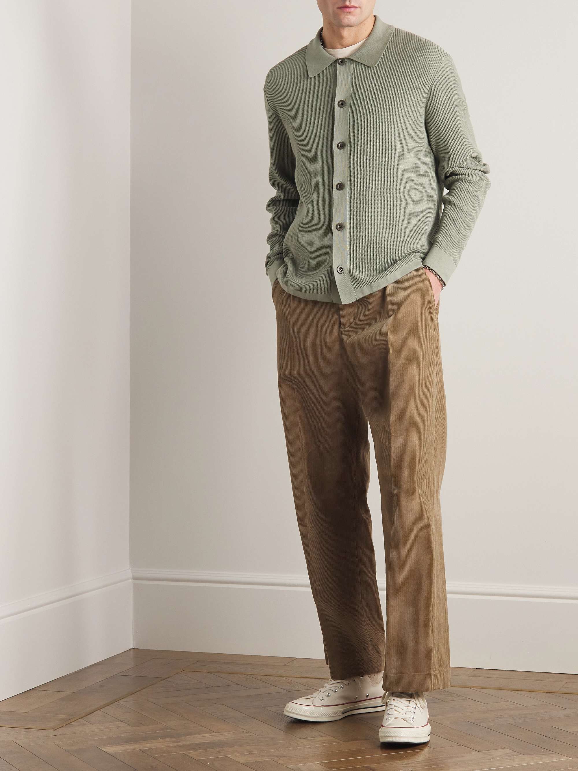 MR P. Ribbed Cotton Shirt