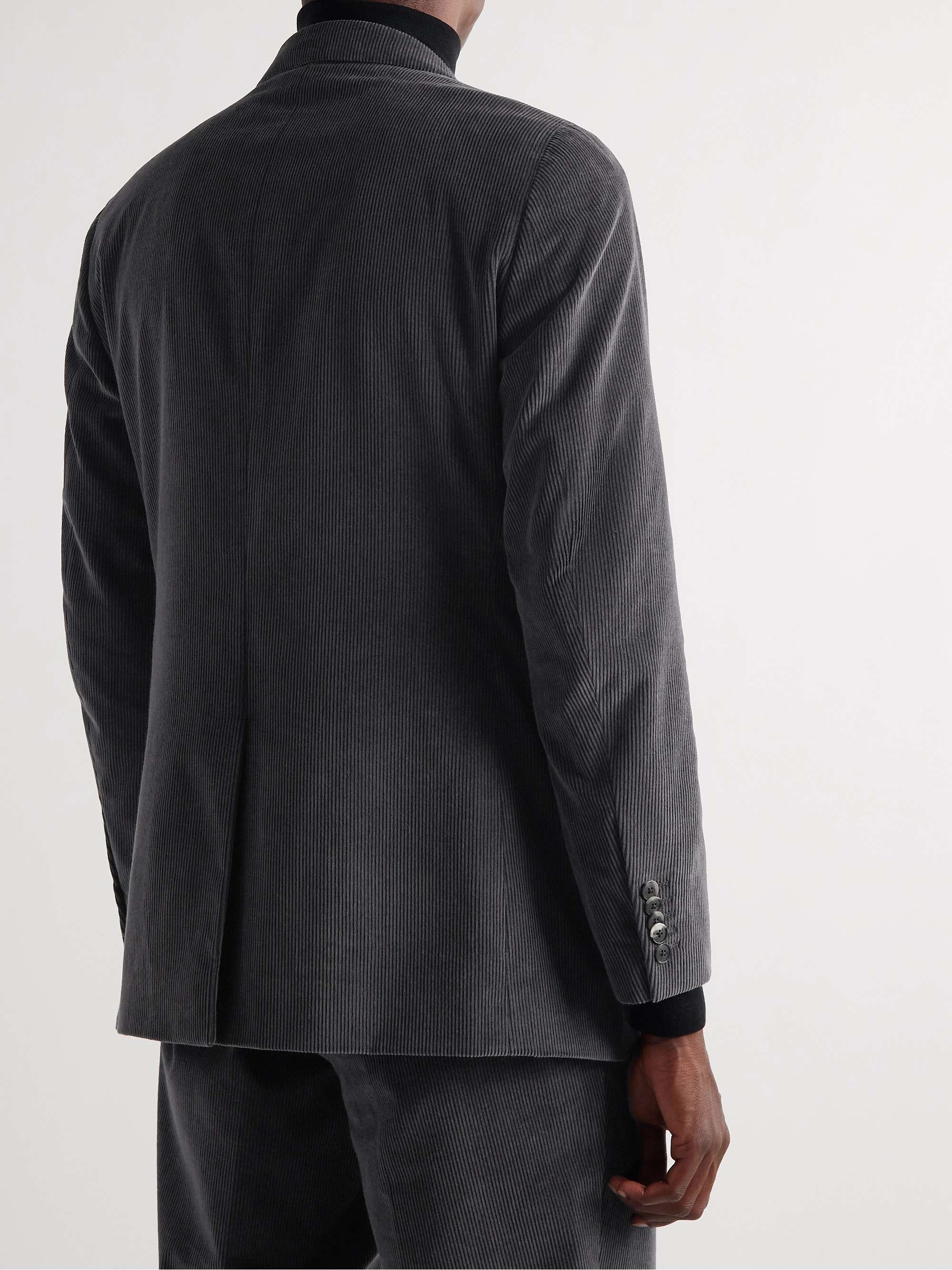 UMIT BENAN Cotton and Cashmere-Blend Corduroy Suit Jacket