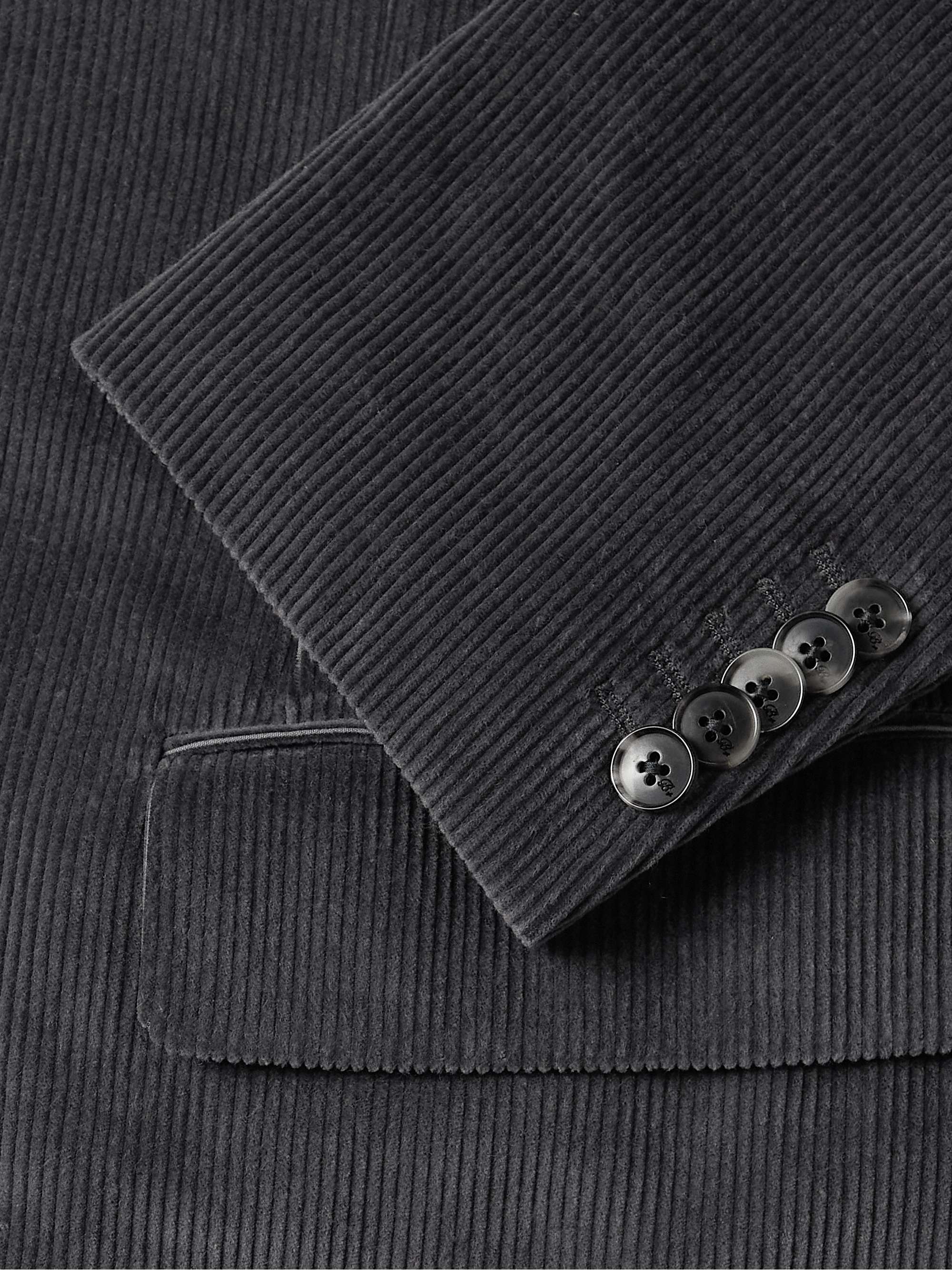 UMIT BENAN Cotton and Cashmere-Blend Corduroy Suit Jacket