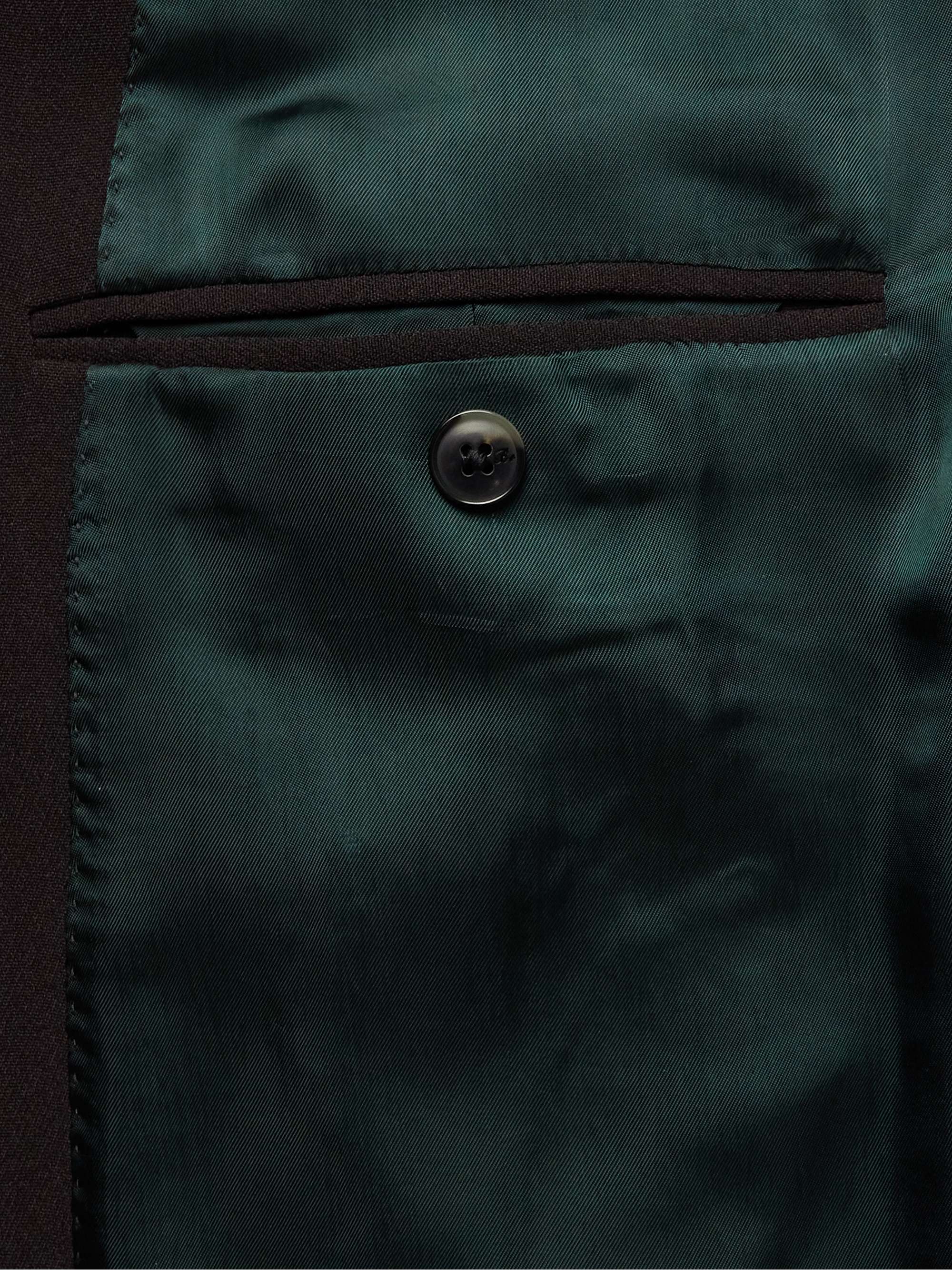 UMIT BENAN Double-Breasted Crepe Suit Jacket