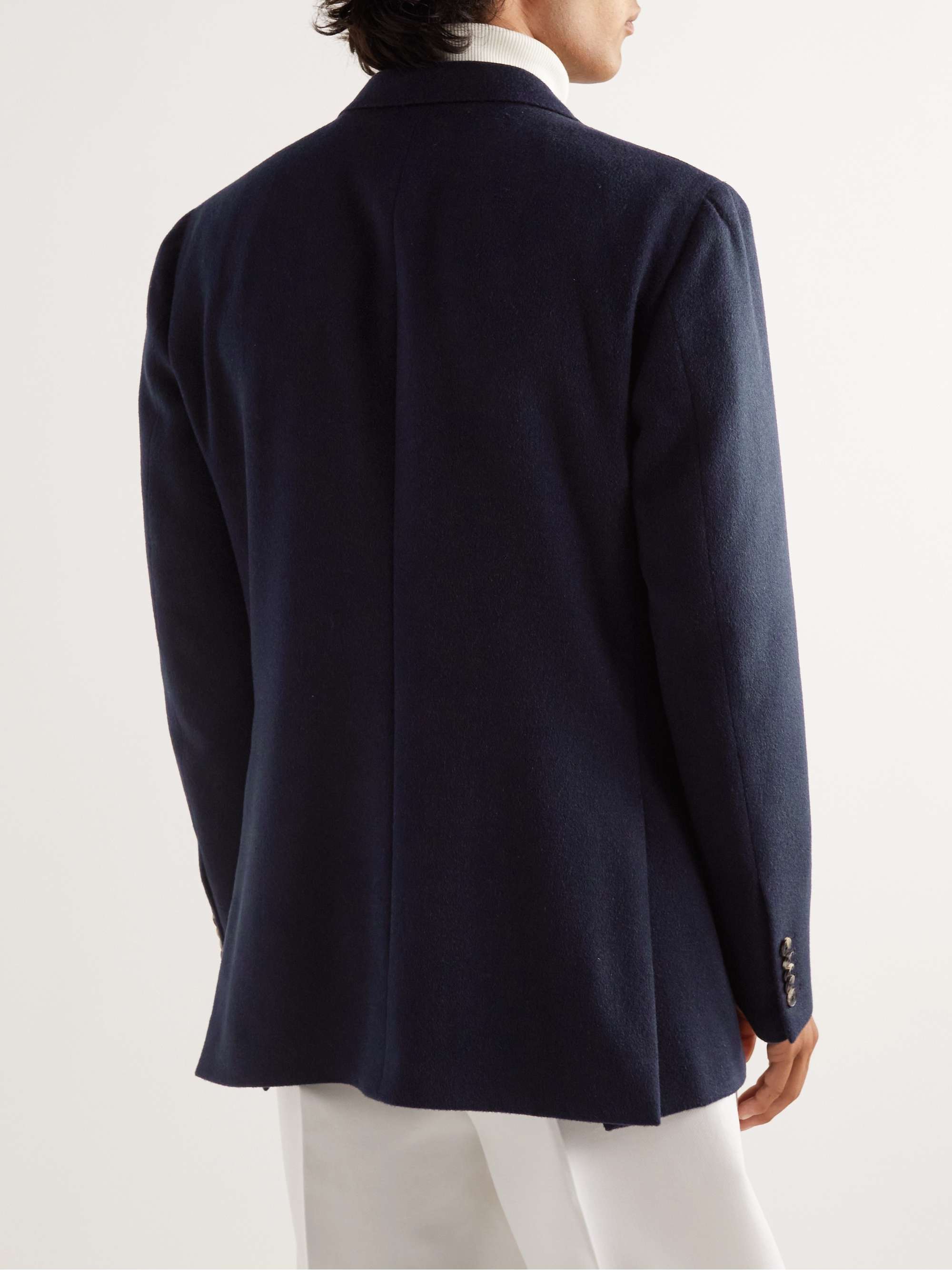 UMIT BENAN B+ Double-Breasted Camel Hair Blazer
