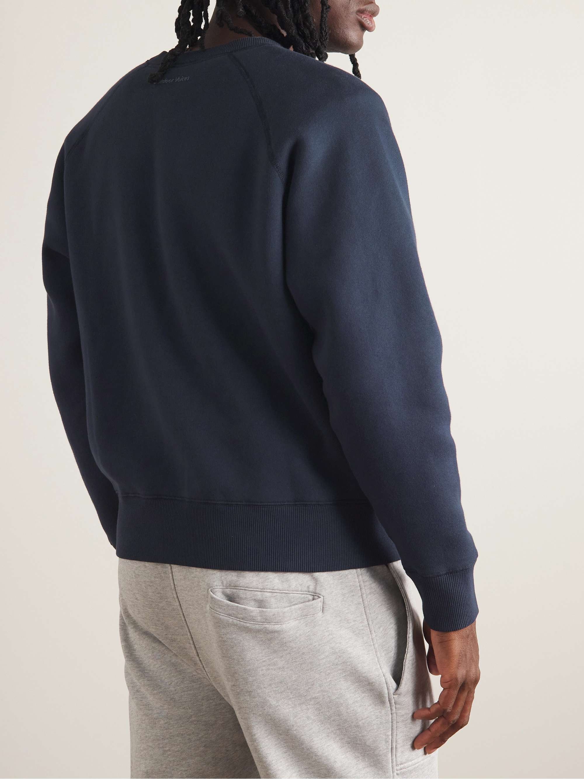 OUTDOOR VOICES Nimbus Cotton-Jersey Sweatshirt