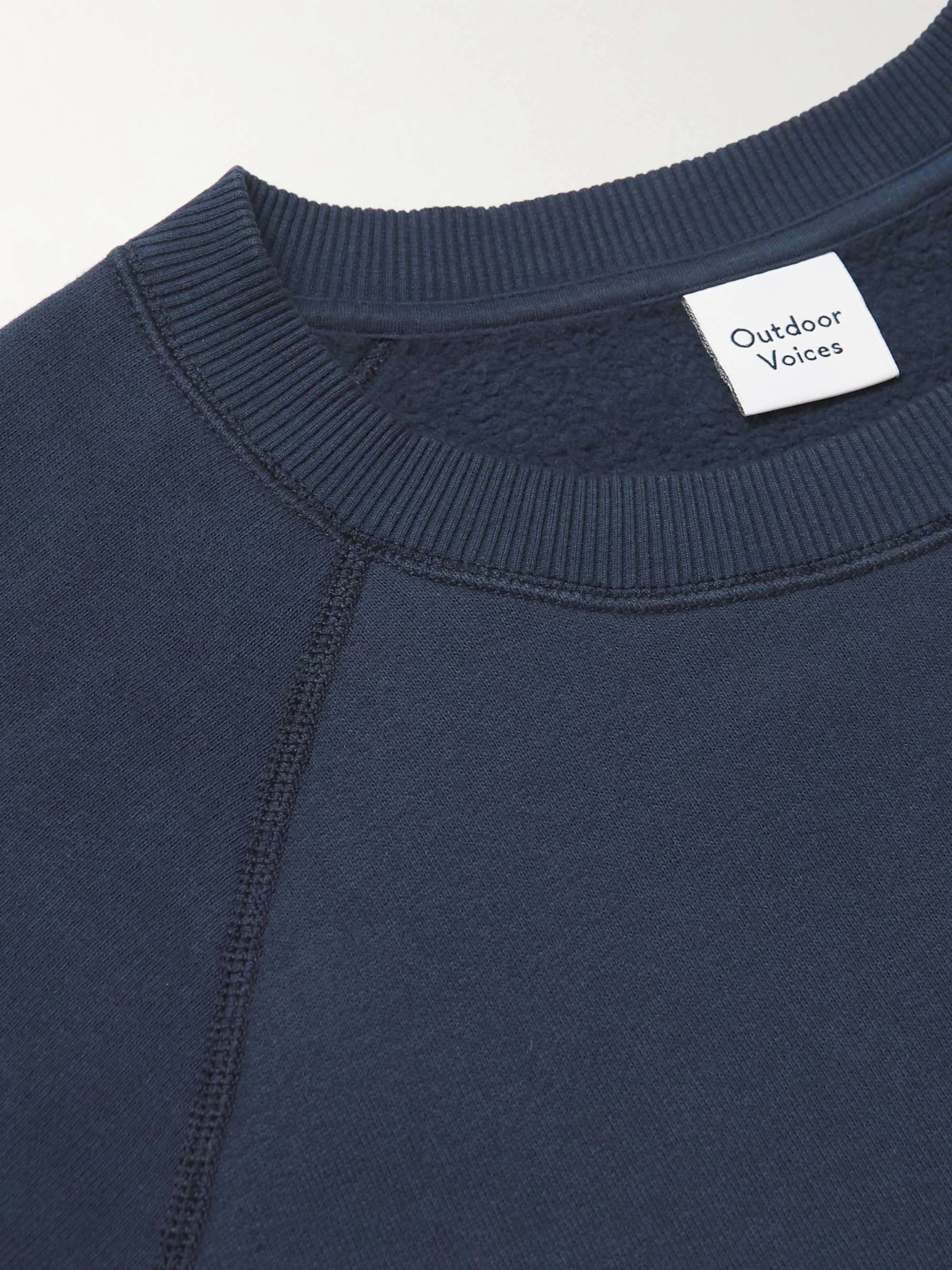 OUTDOOR VOICES Nimbus Cotton-Jersey Sweatshirt