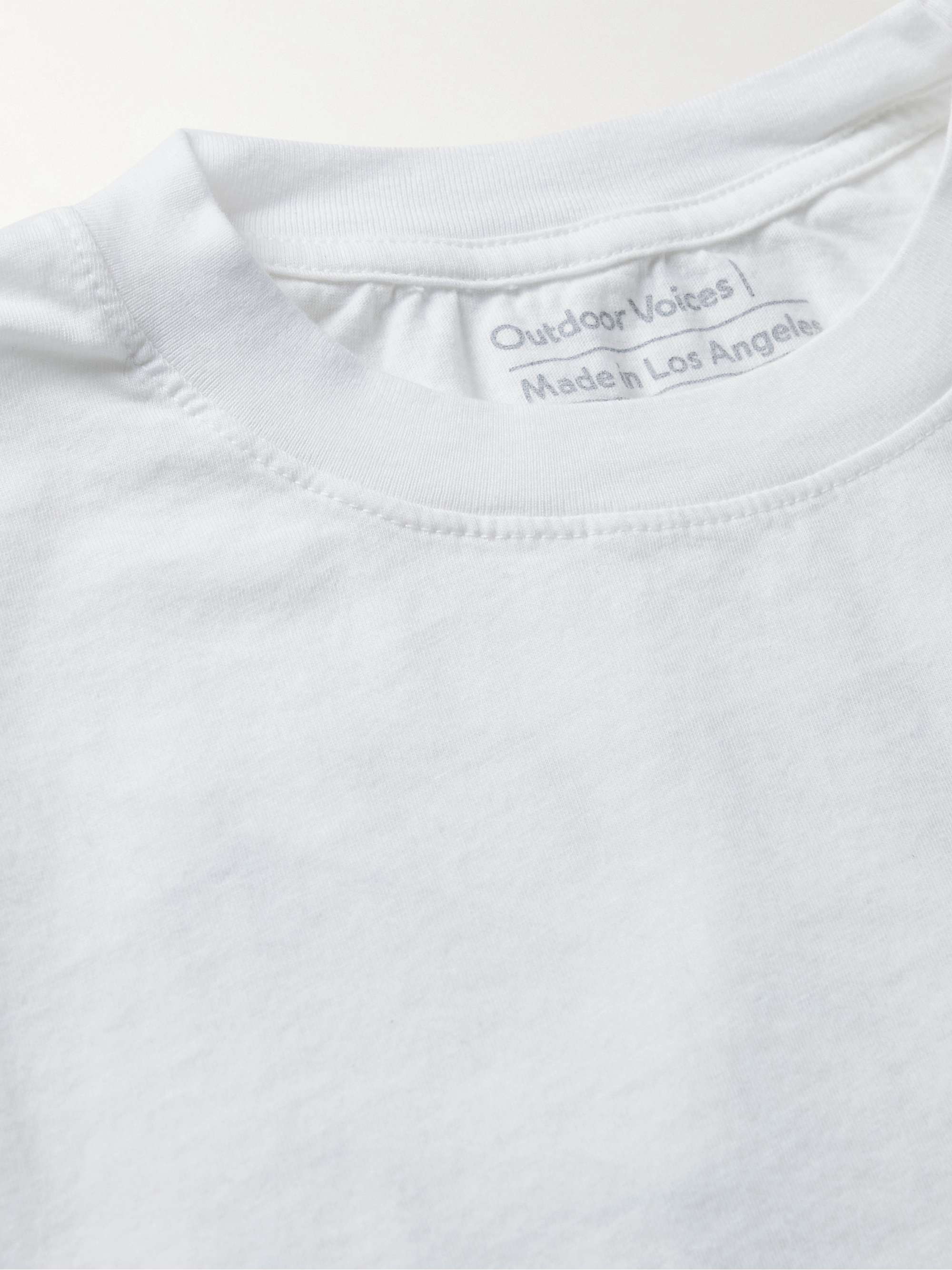 OUTDOOR VOICES Joggers Club Printed Cotton-Jersey T-Shirt