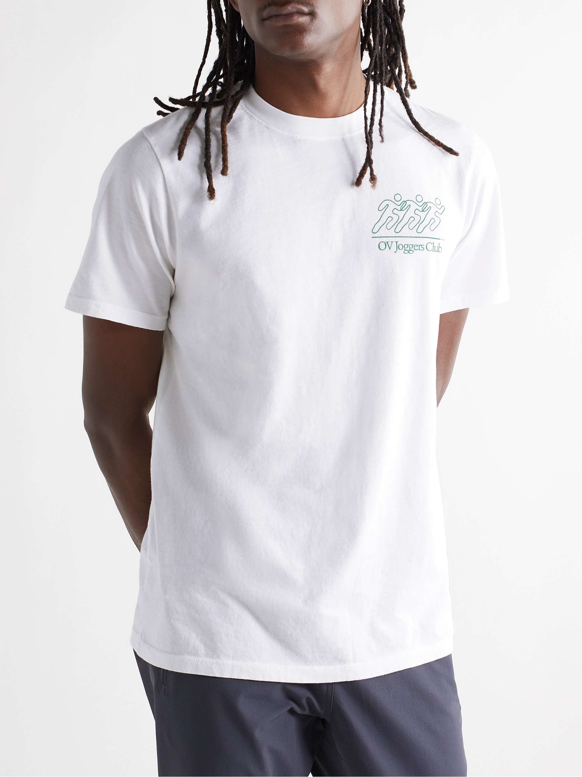 OUTDOOR VOICES Joggers Club Printed Cotton-Jersey T-Shirt