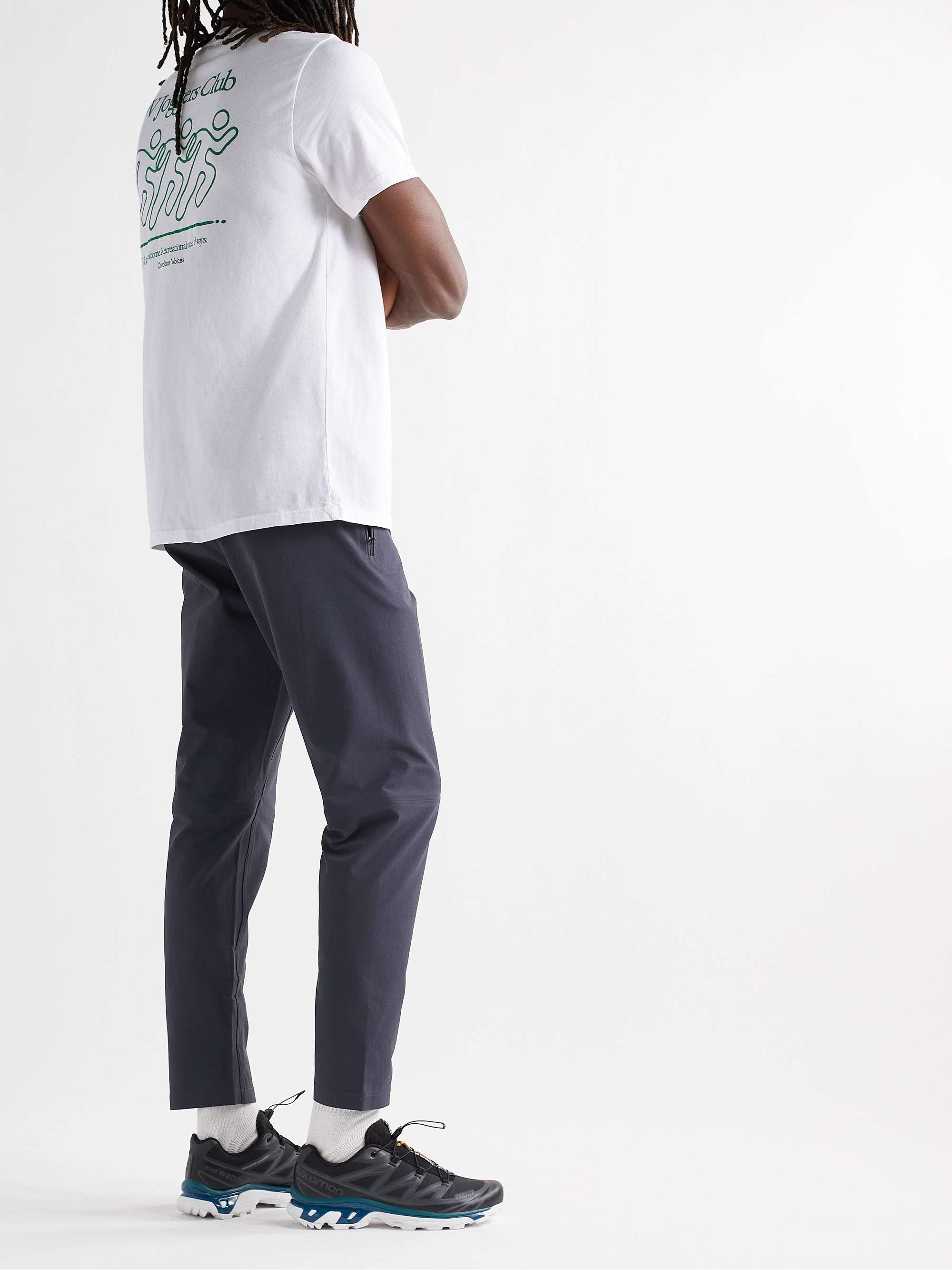 OUTDOOR VOICES Joggers Club Printed Cotton-Jersey T-Shirt