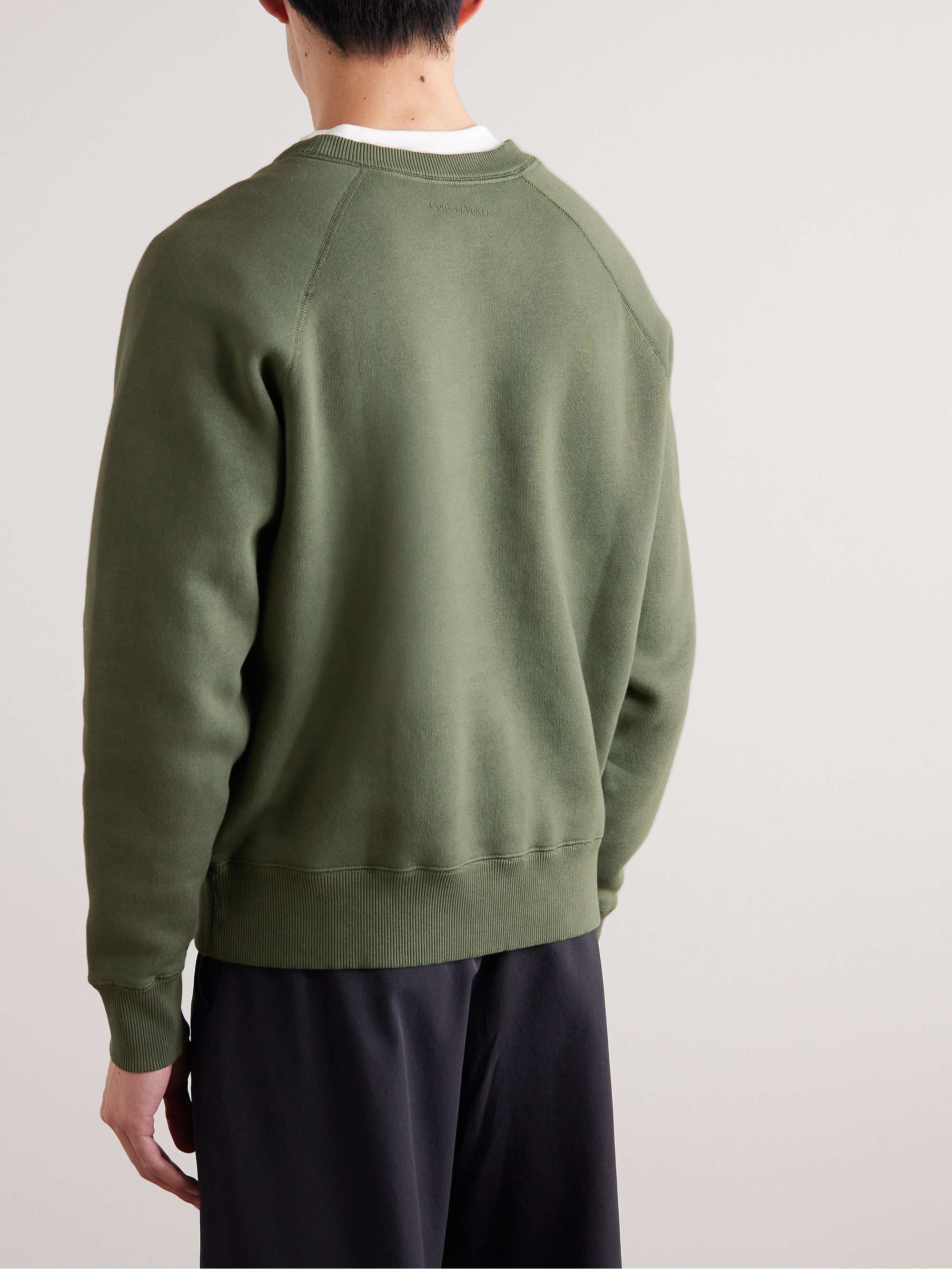 OUTDOOR VOICES Nimbus Cotton-Jersey Sweatshirt