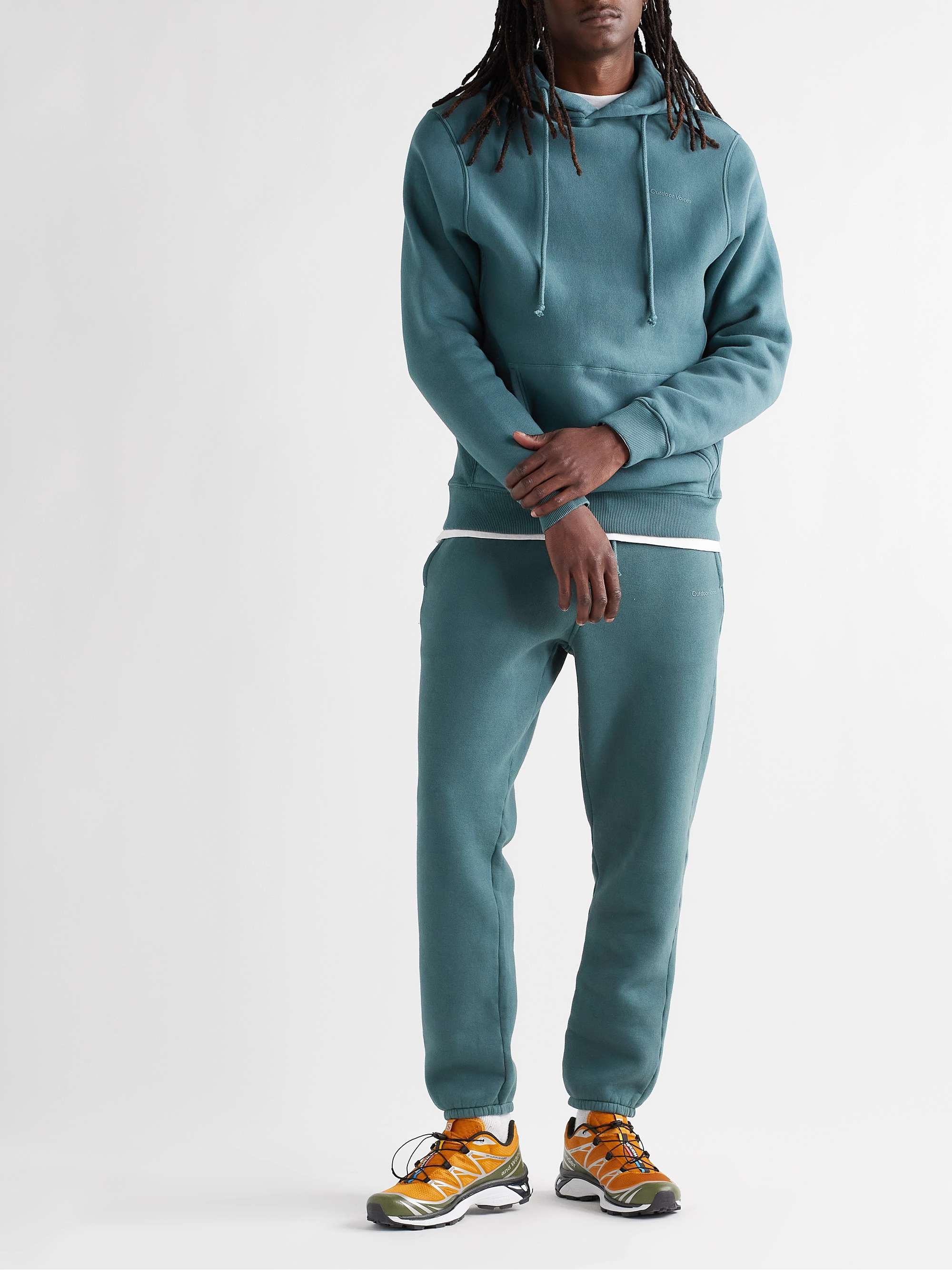 OUTDOOR VOICES Nimbus Tapered Cotton-Jersey Sweatpants