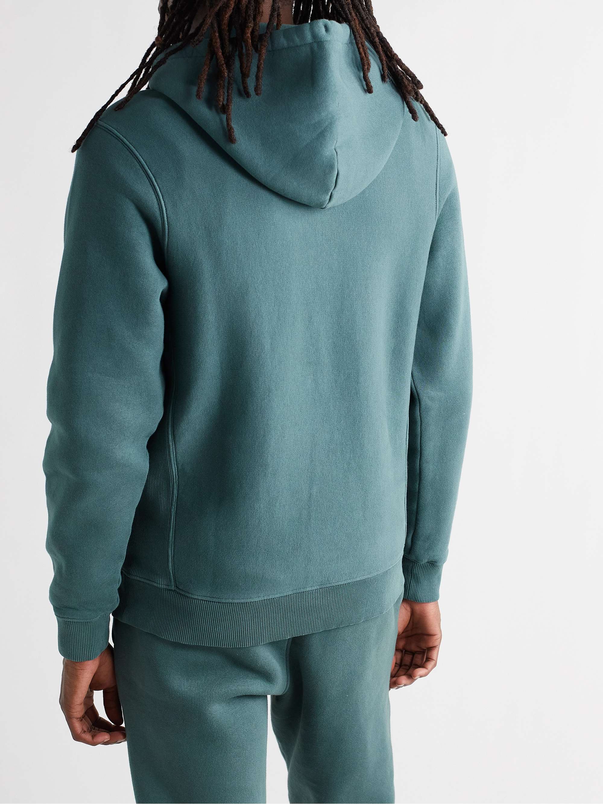 OUTDOOR VOICES Nimbus Logo-Appliquéd Cotton-Jersey Hoodie