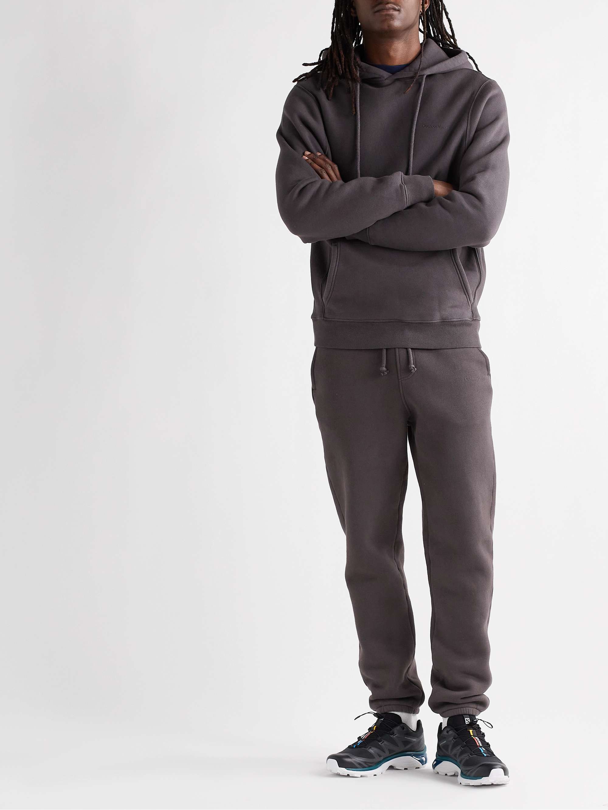 OUTDOOR VOICES Nimbus Tapered Cotton-Jersey Sweatpants