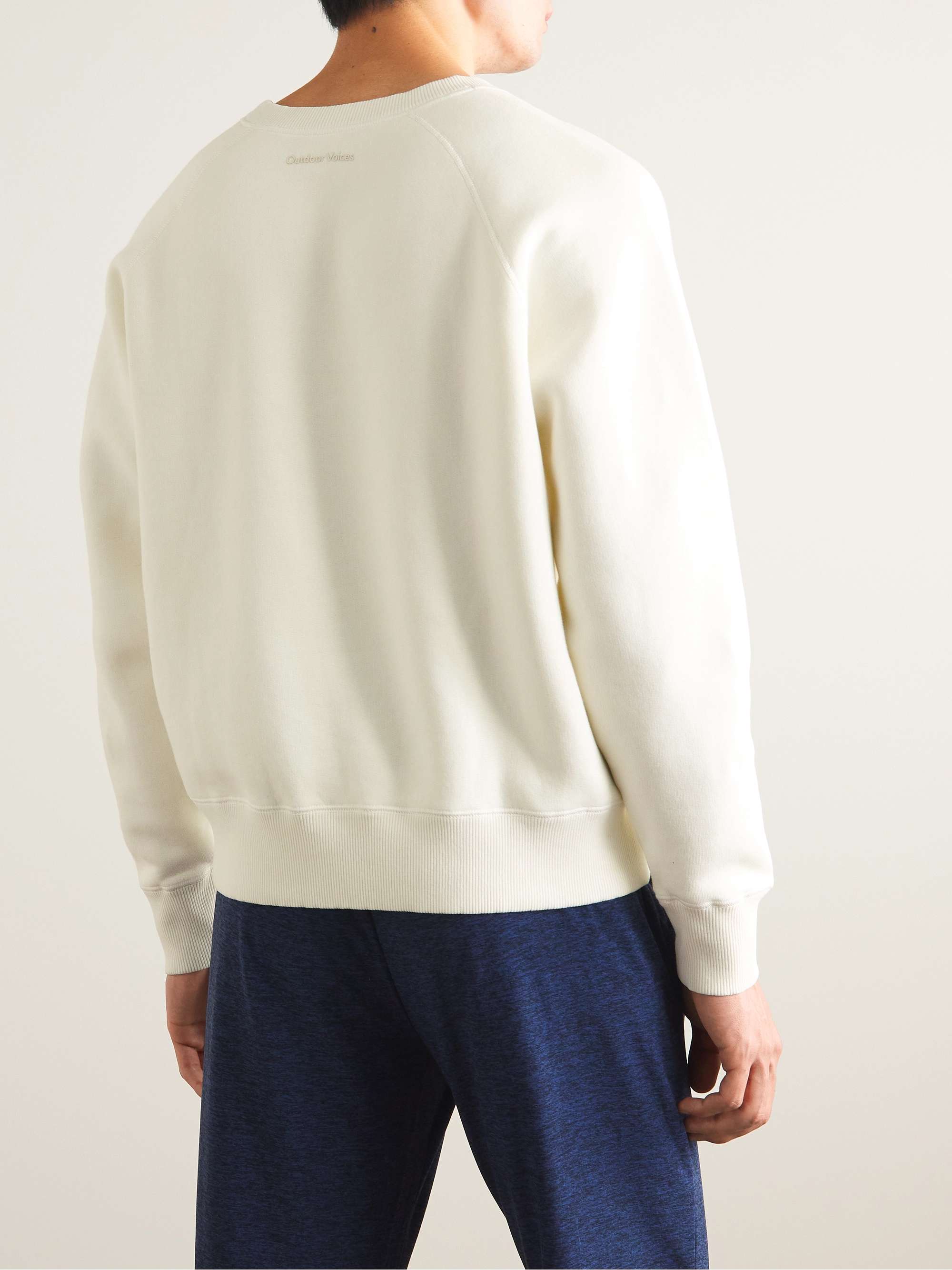 OUTDOOR VOICES Nimbus Cotton-Jersey Sweatshirt