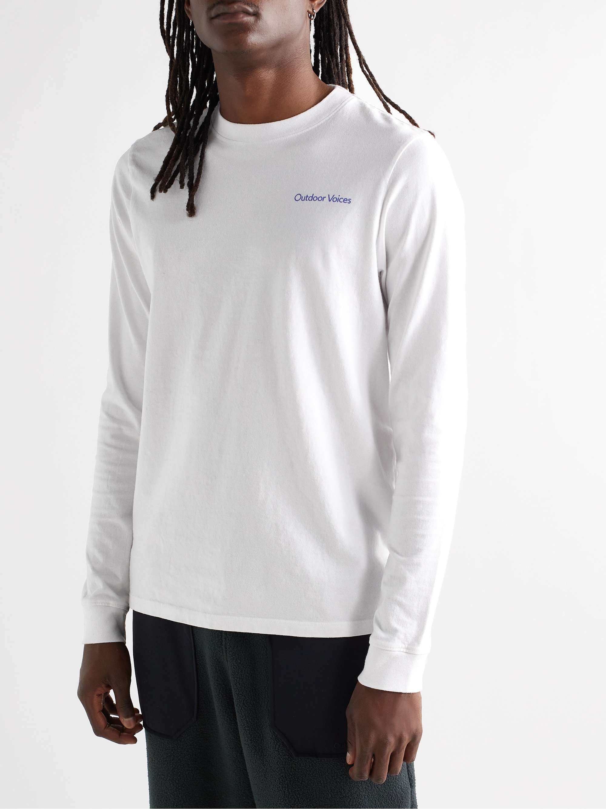 OUTDOOR VOICES Technical Apparel Logo-Print Cotton-Jersey T-Shirt