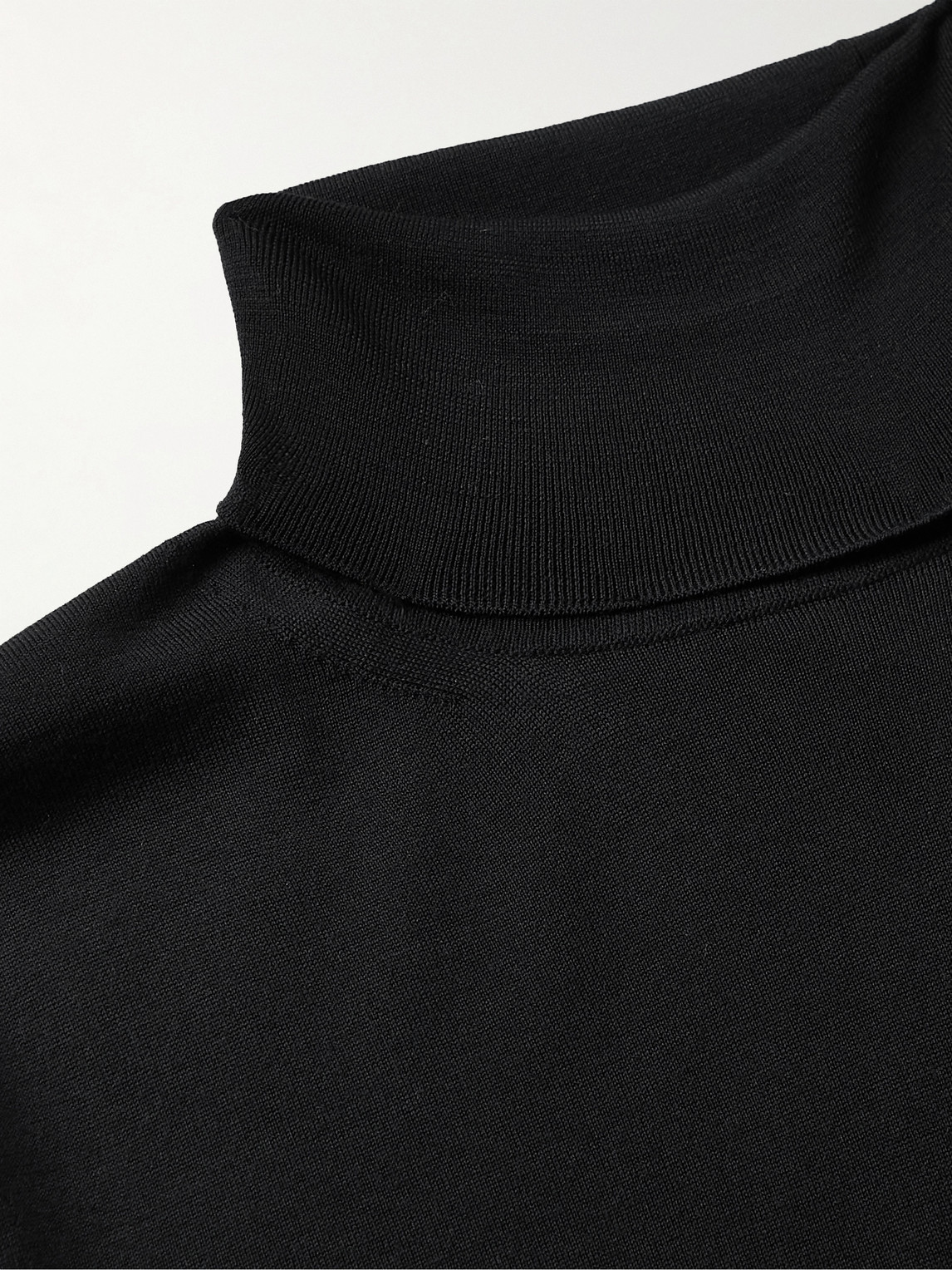 Shop Tom Ford Wool Rollneck Sweater In Black