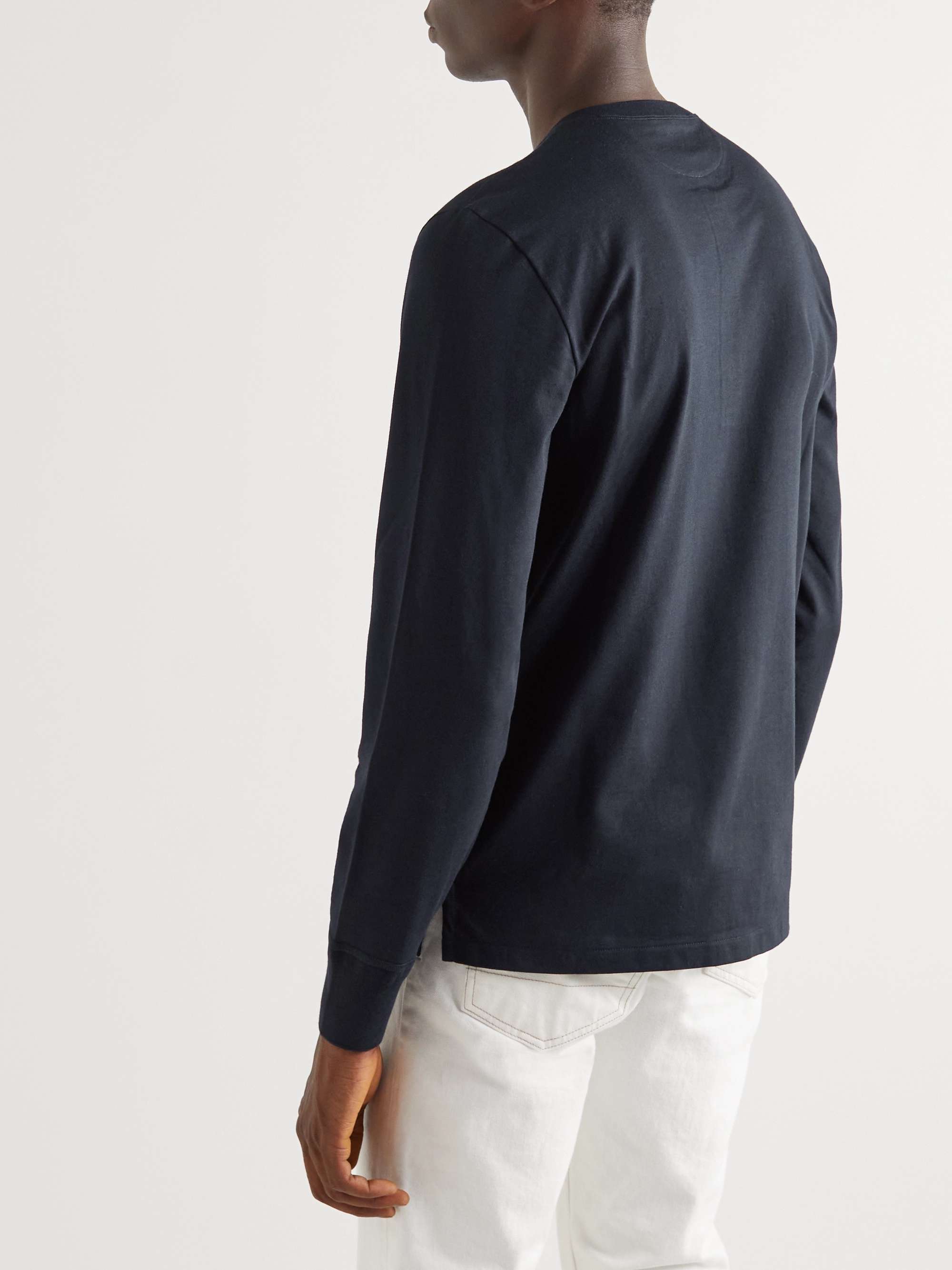 TOM FORD Cotton-Jersey Henley T-Shirt