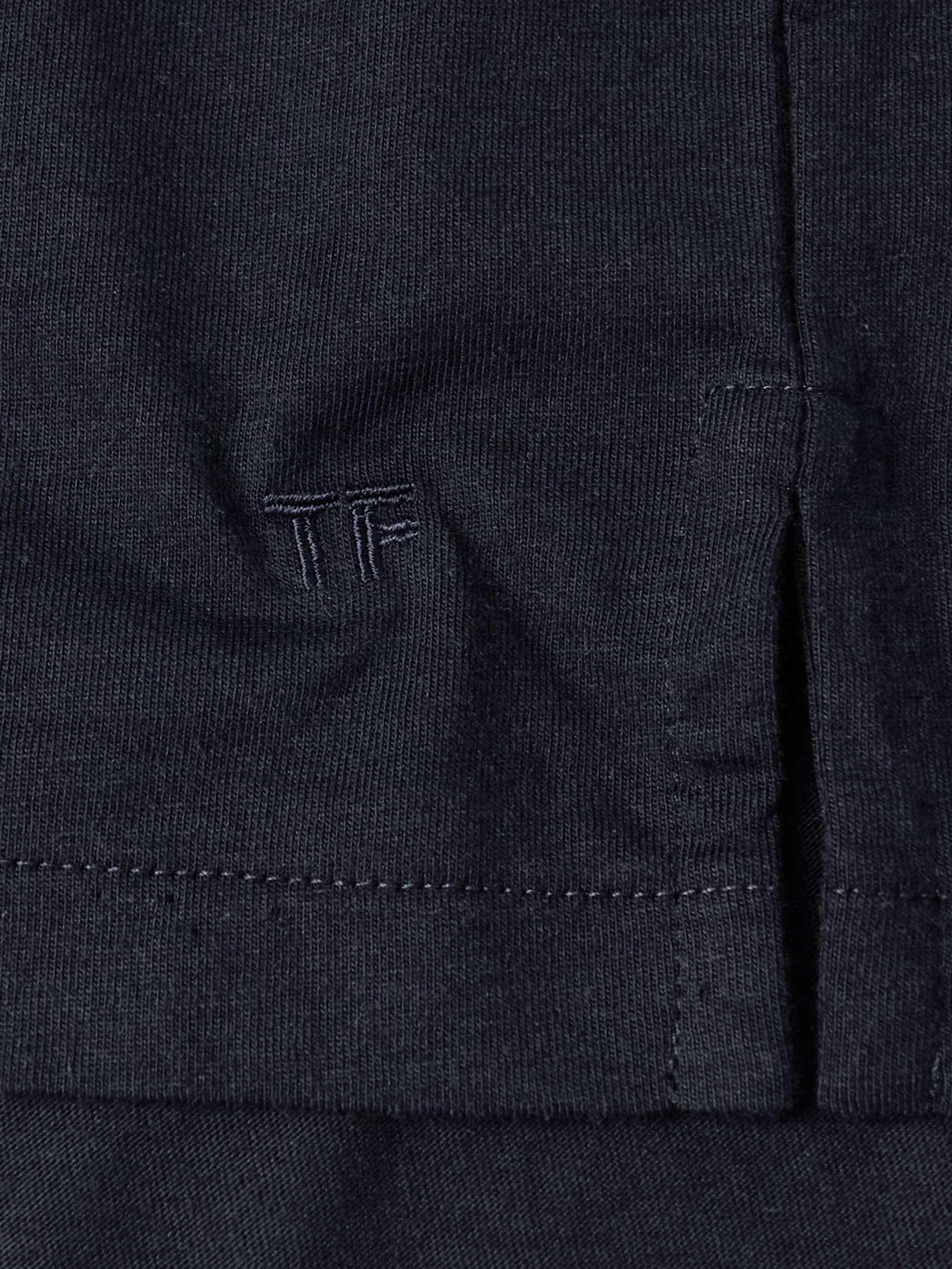 TOM FORD Cotton-Jersey Henley T-Shirt