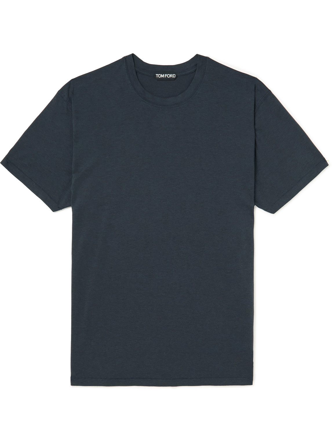 Tom Ford Lyocell And Cotton-blend Jersey T-shirt In Blue