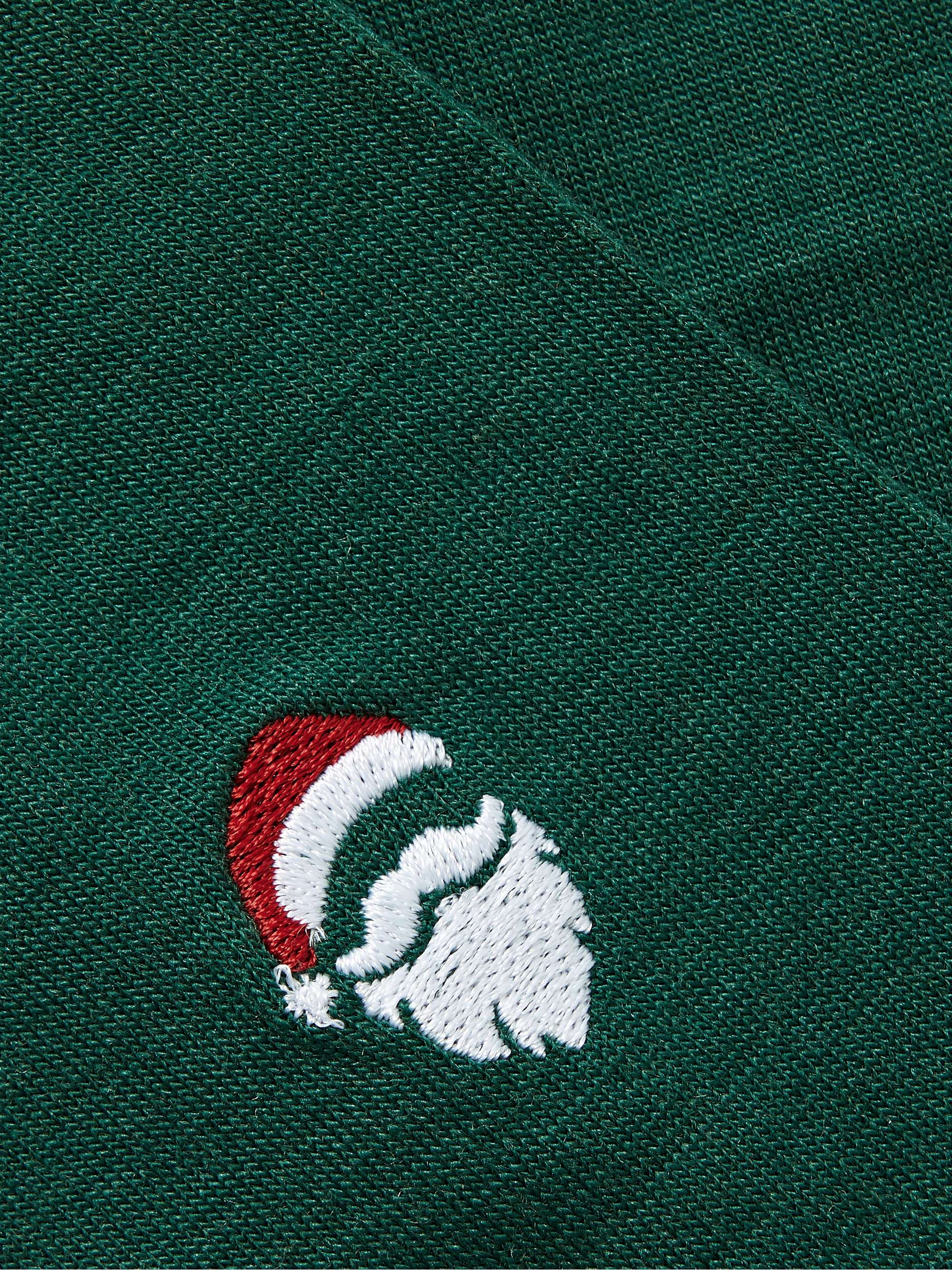 FALKE Airport Santa Embroidered Wool-Blend Socks