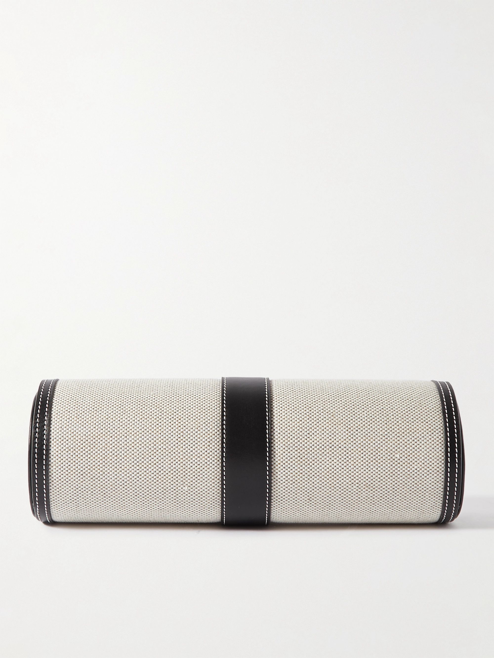 BAMFORD WATCH DEPARTMENT Leather-Trimmed Canvas Watch Roll