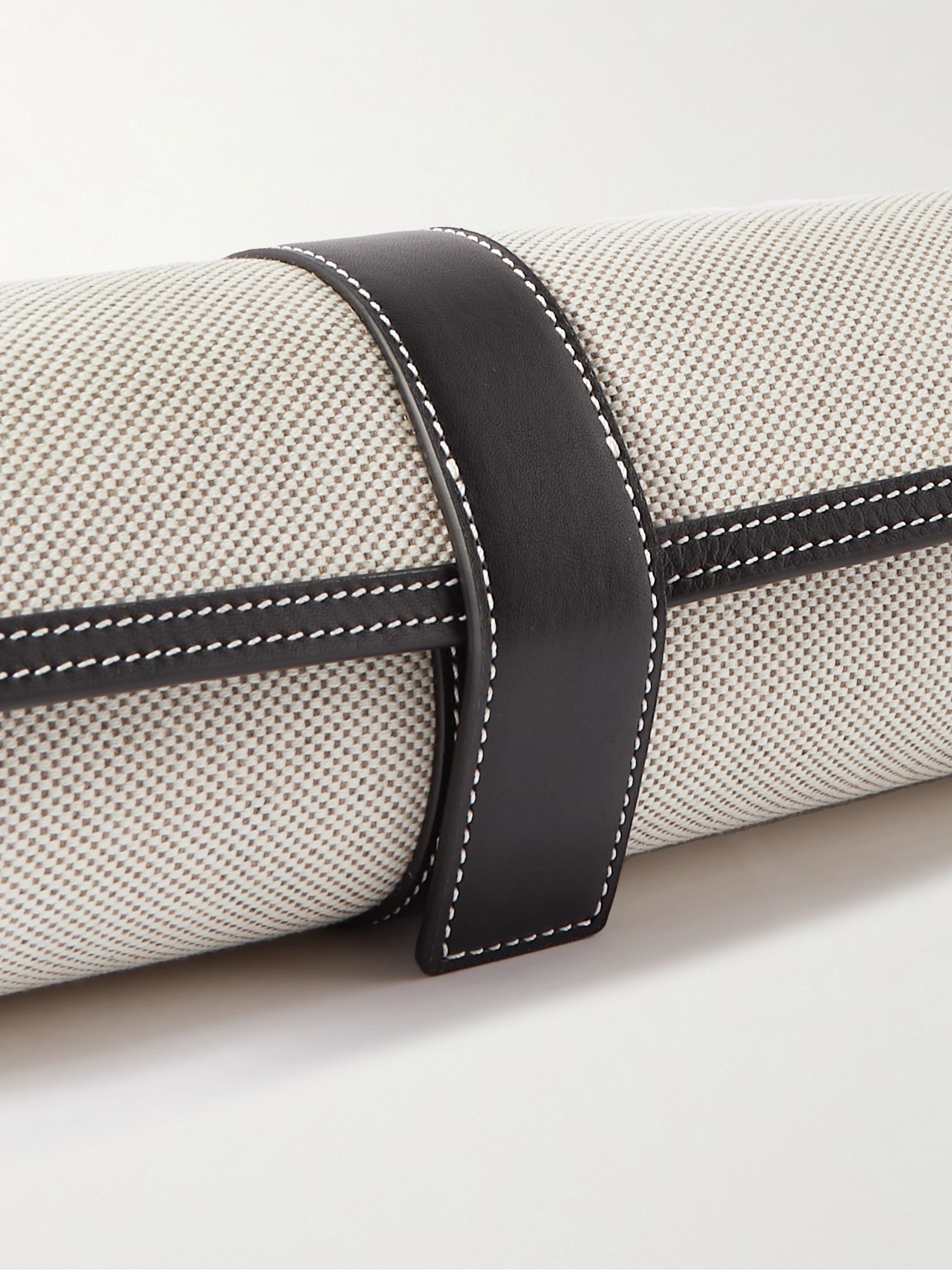 BAMFORD WATCH DEPARTMENT Leather-Trimmed Canvas Watch Roll