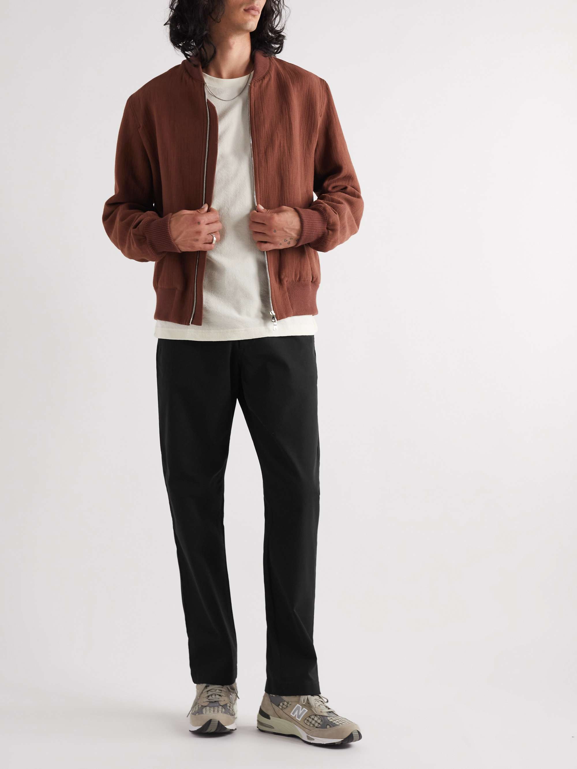 NN07 Alex Straight-Leg Cotton-Blend Twill Chinos