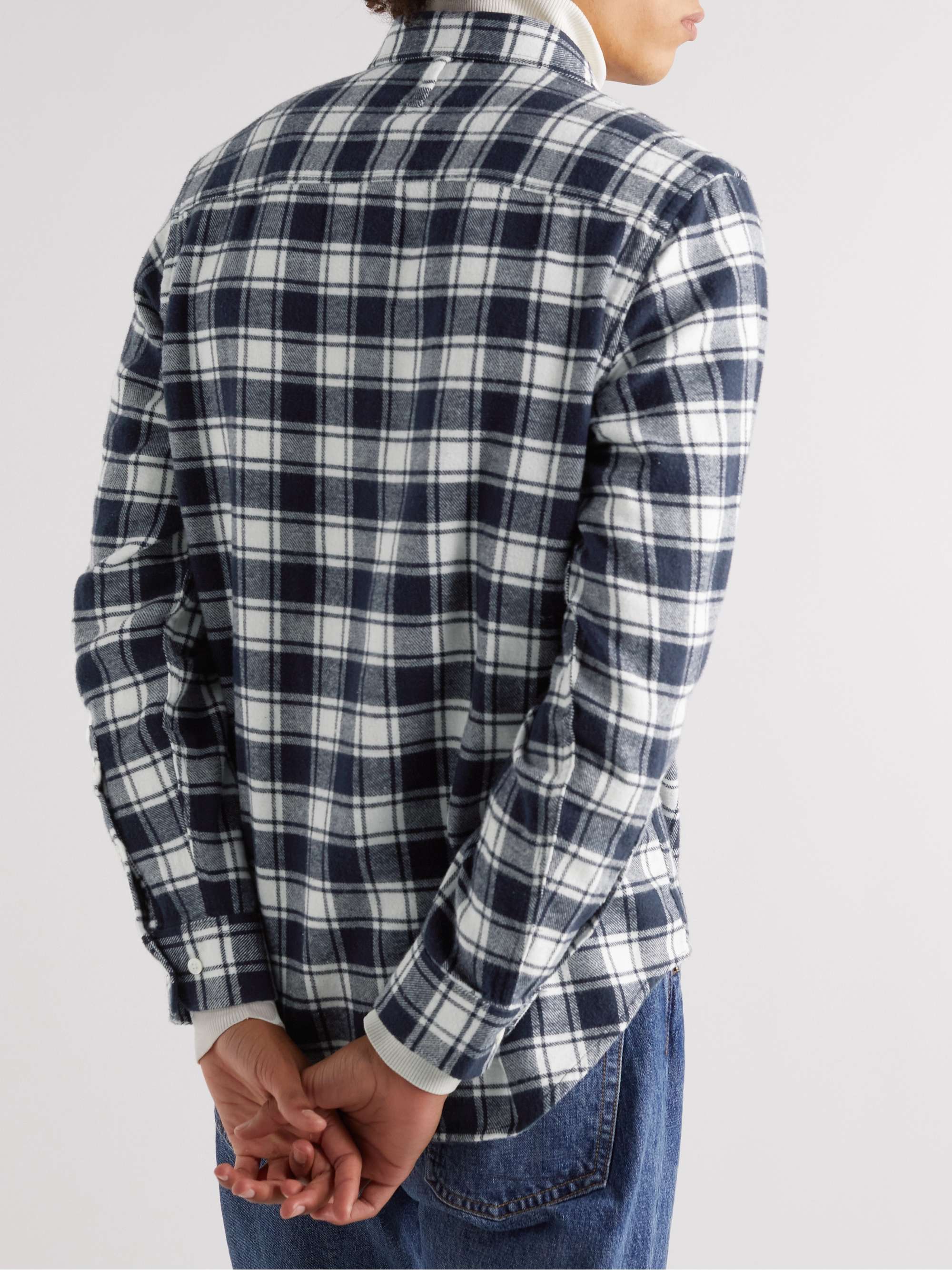 NN07 Arne 5166 Checked Cotton-Flannel Shirt