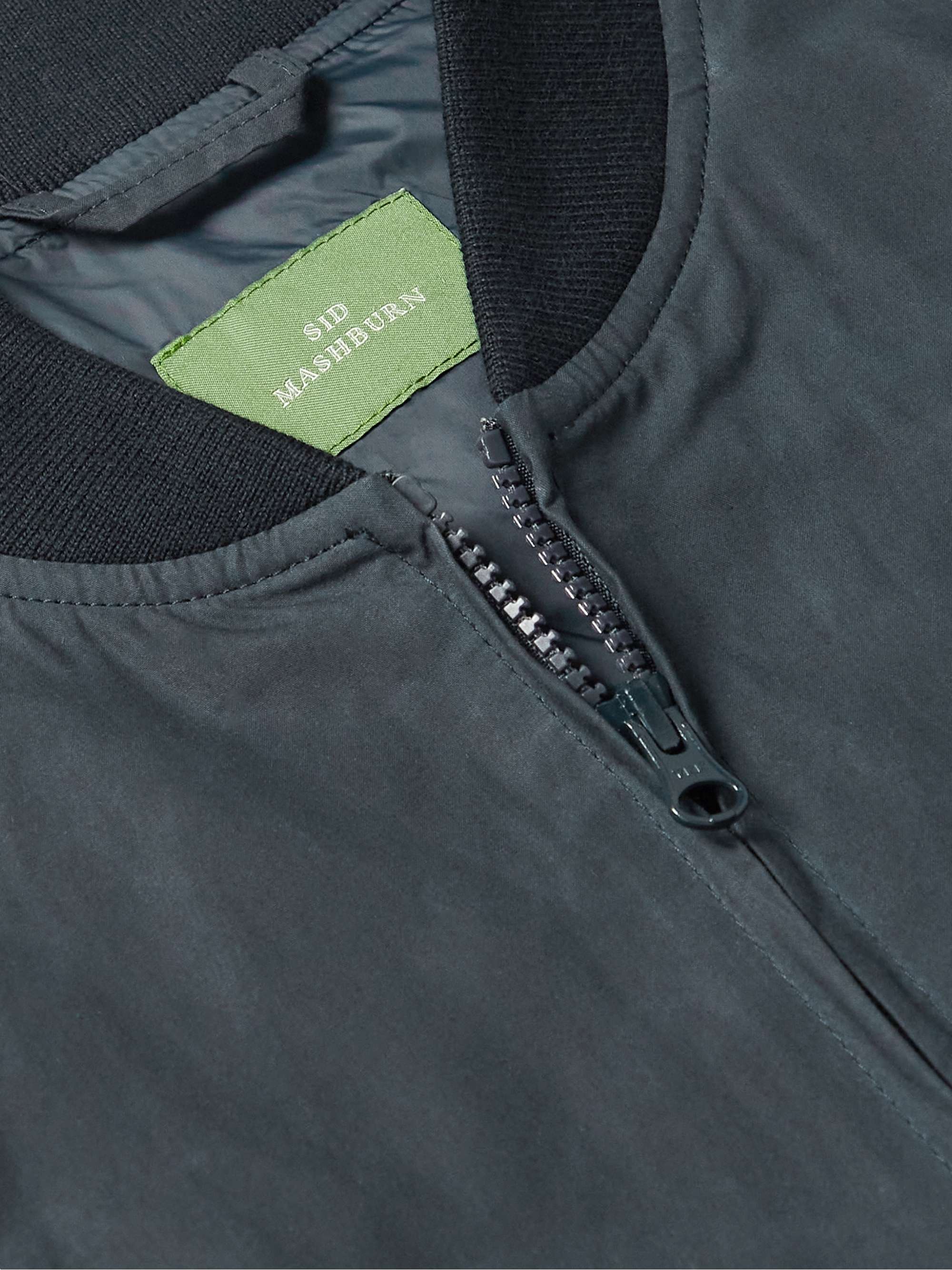 SID MASHBURN Waxed-Cotton Bomber Jacket