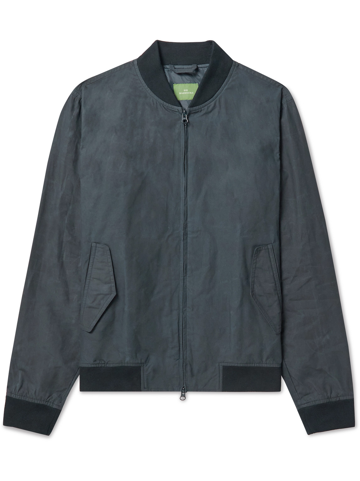 Sid Mashburn Waxedcotton Bomber Jacket In Blue ModeSens