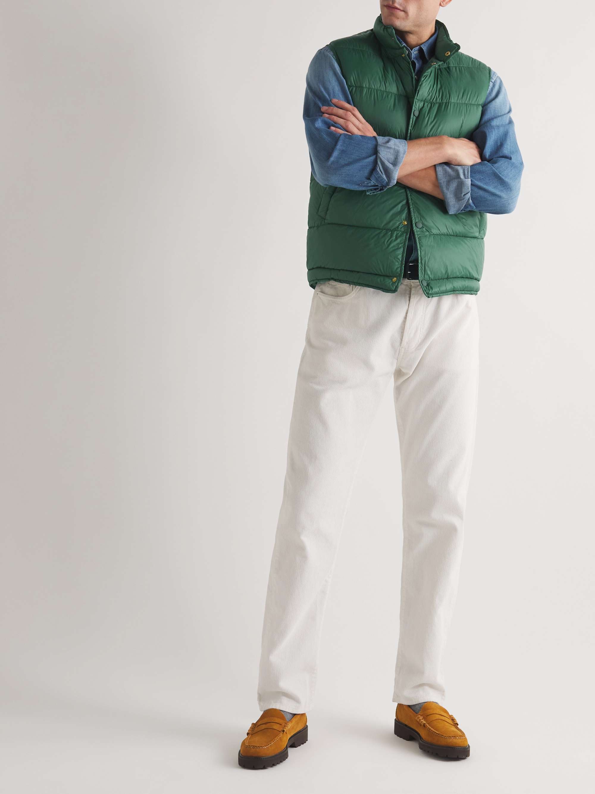 SID MASHBURN Cashball Quilted Padded Shell Gilet