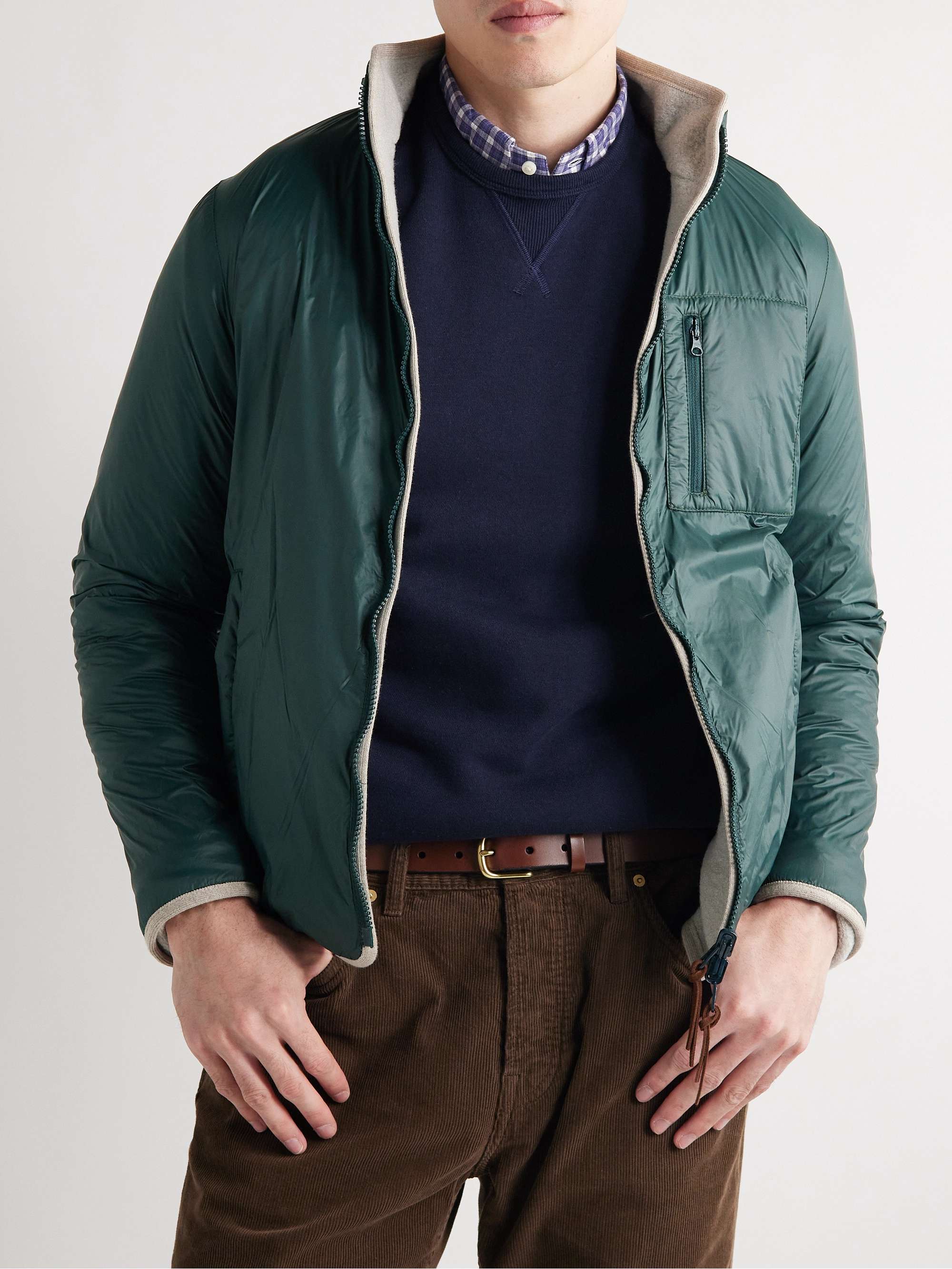 SID MASHBURN Reversible Wool-Fleece and Shell Jacket