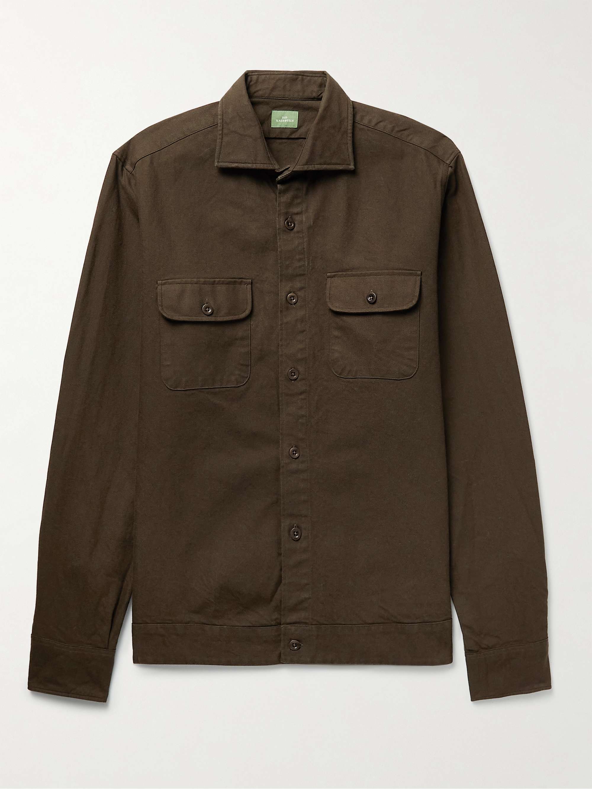 Mens twill overshirt sale
