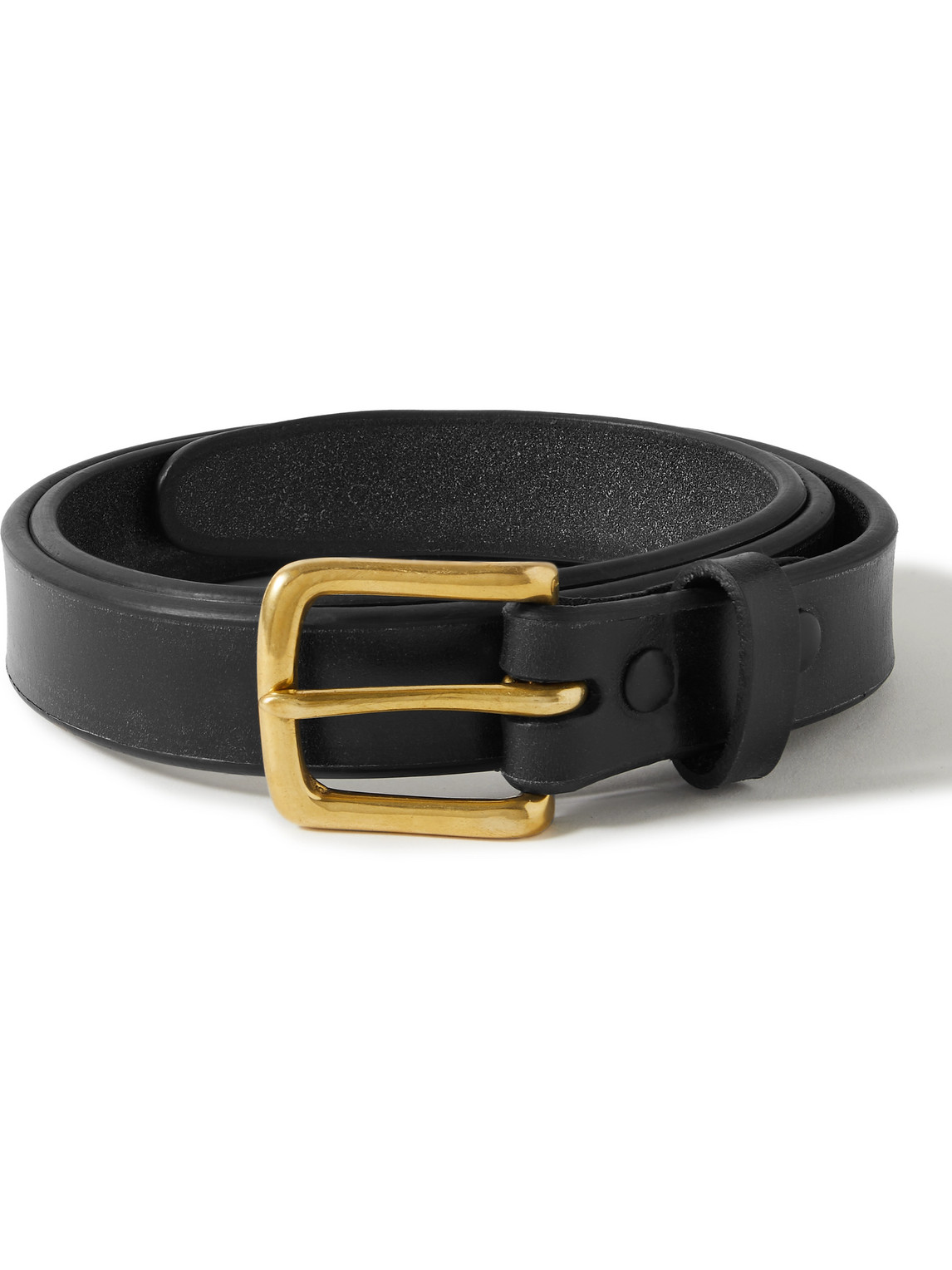 Sid Mashburn 2cm Leather Belt In Black