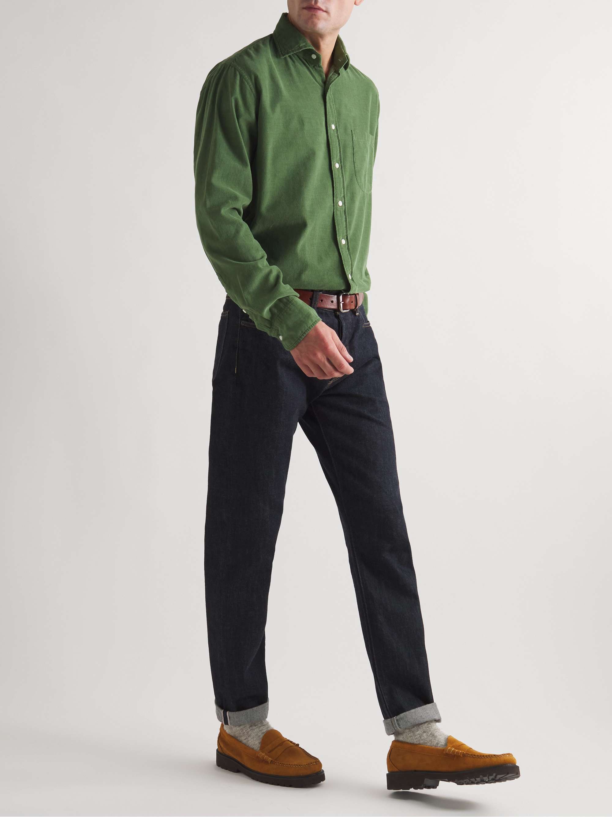 SID MASHBURN Cotton-Corduroy Shirt