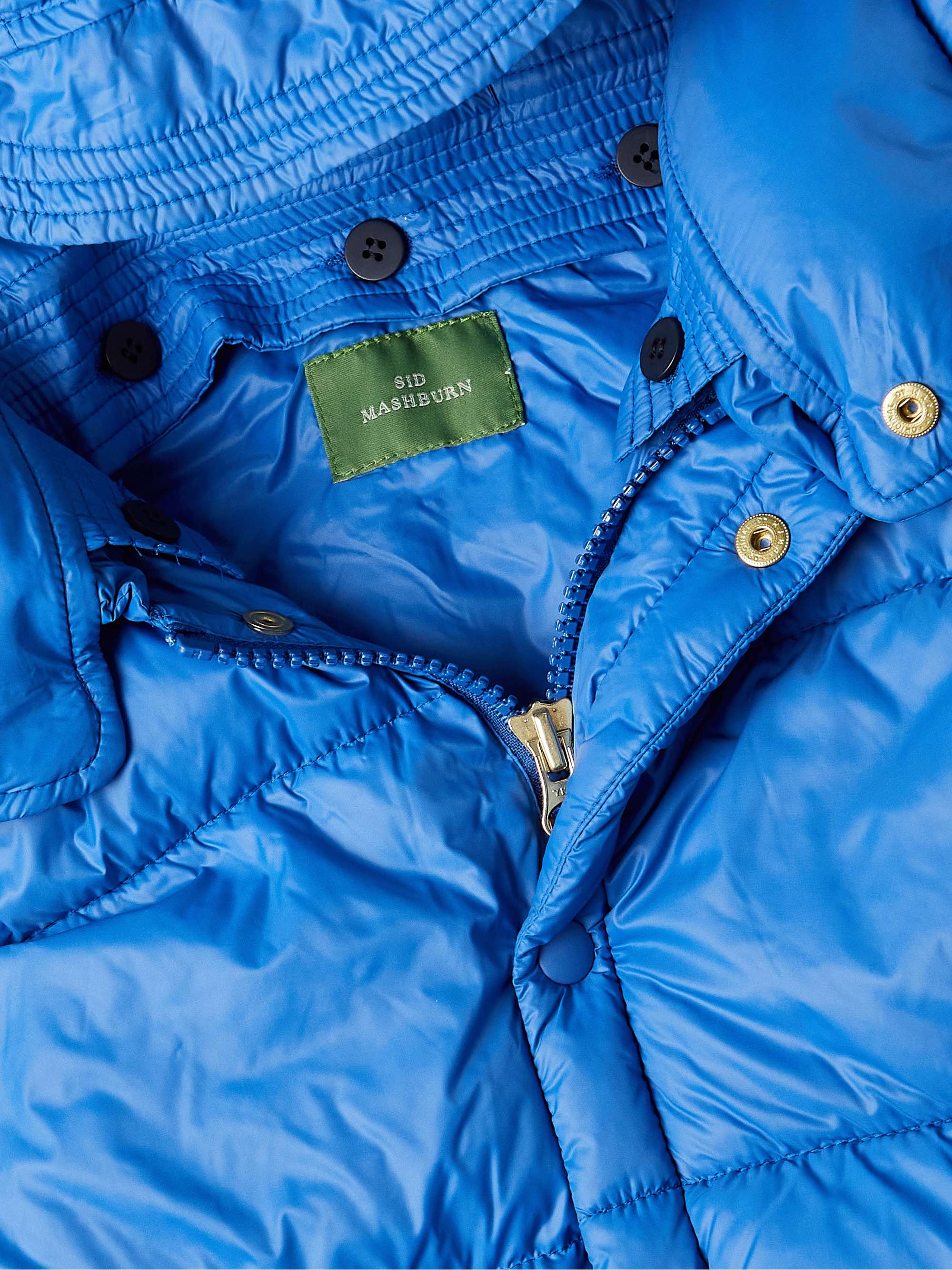 SID MASHBURN Cashball Padded Quilted Nylon Hooded Jacket