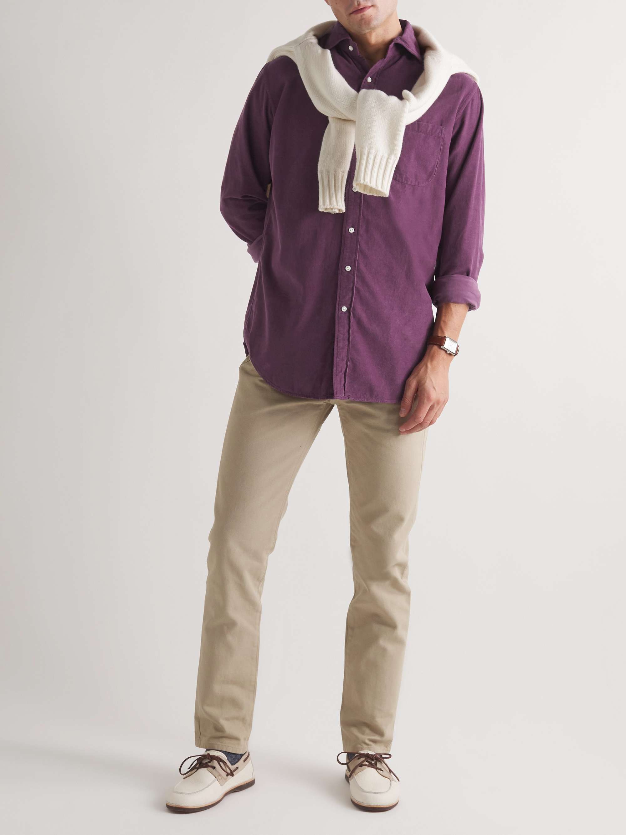 SID MASHBURN Cotton-Corduroy Shirt